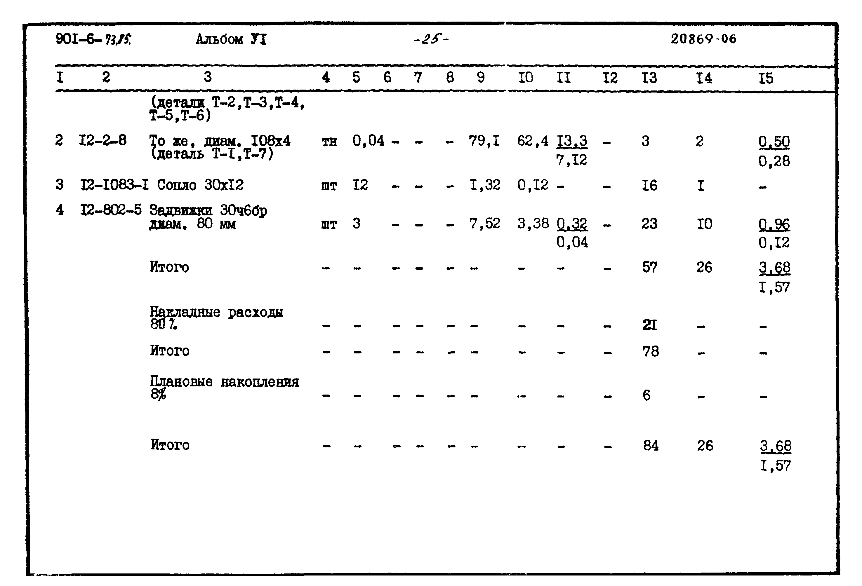 Типовой проект 901-6-73.85