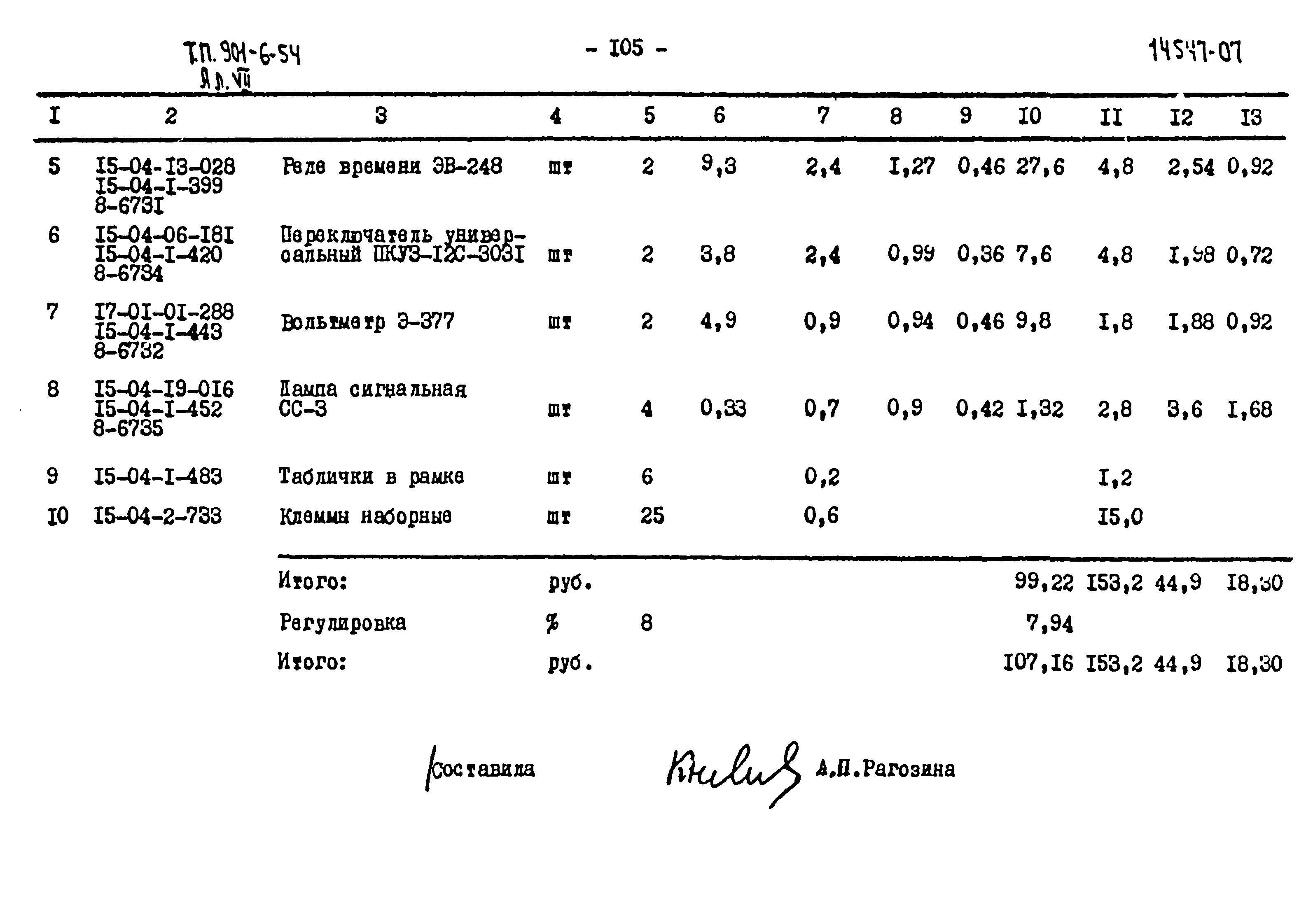 Типовой проект 901-6-54