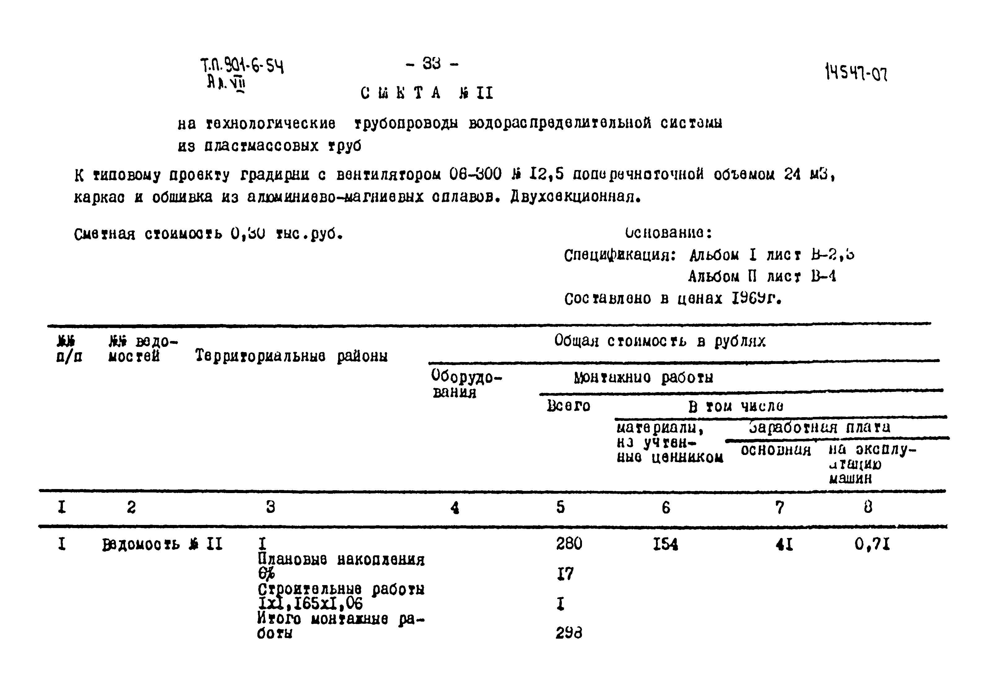 Типовой проект 901-6-54