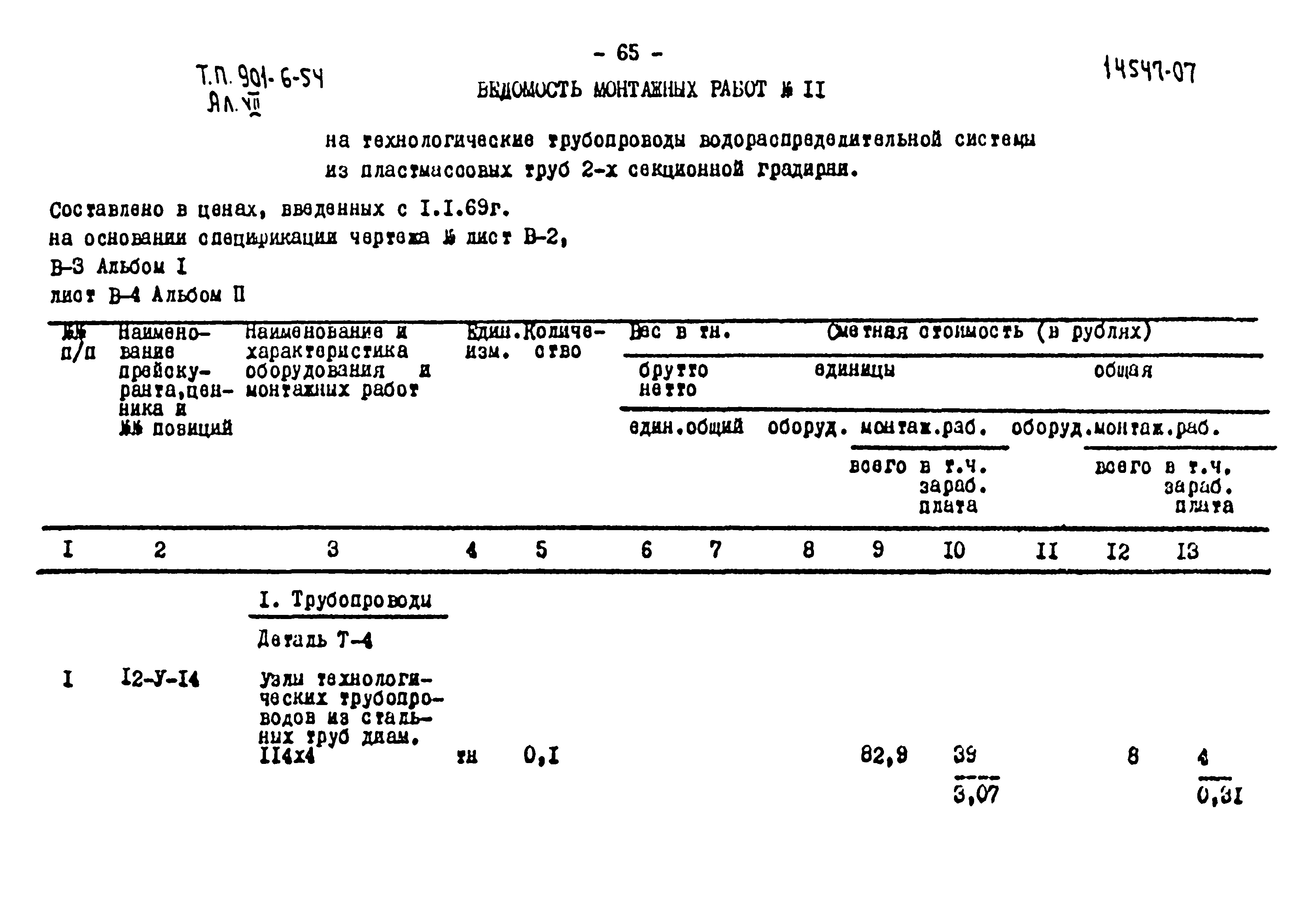 Типовой проект 901-6-54