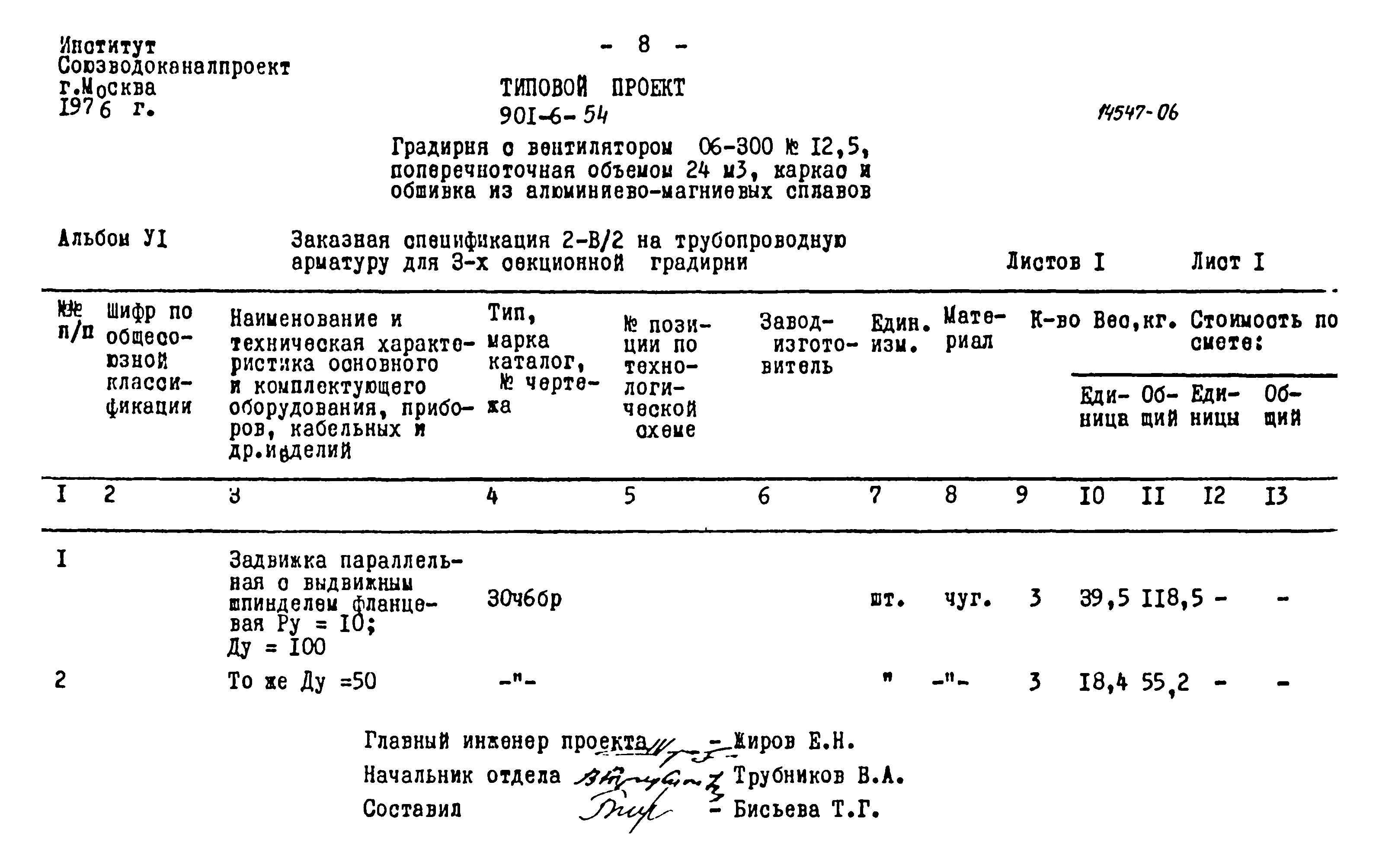 Типовой проект 901-6-54