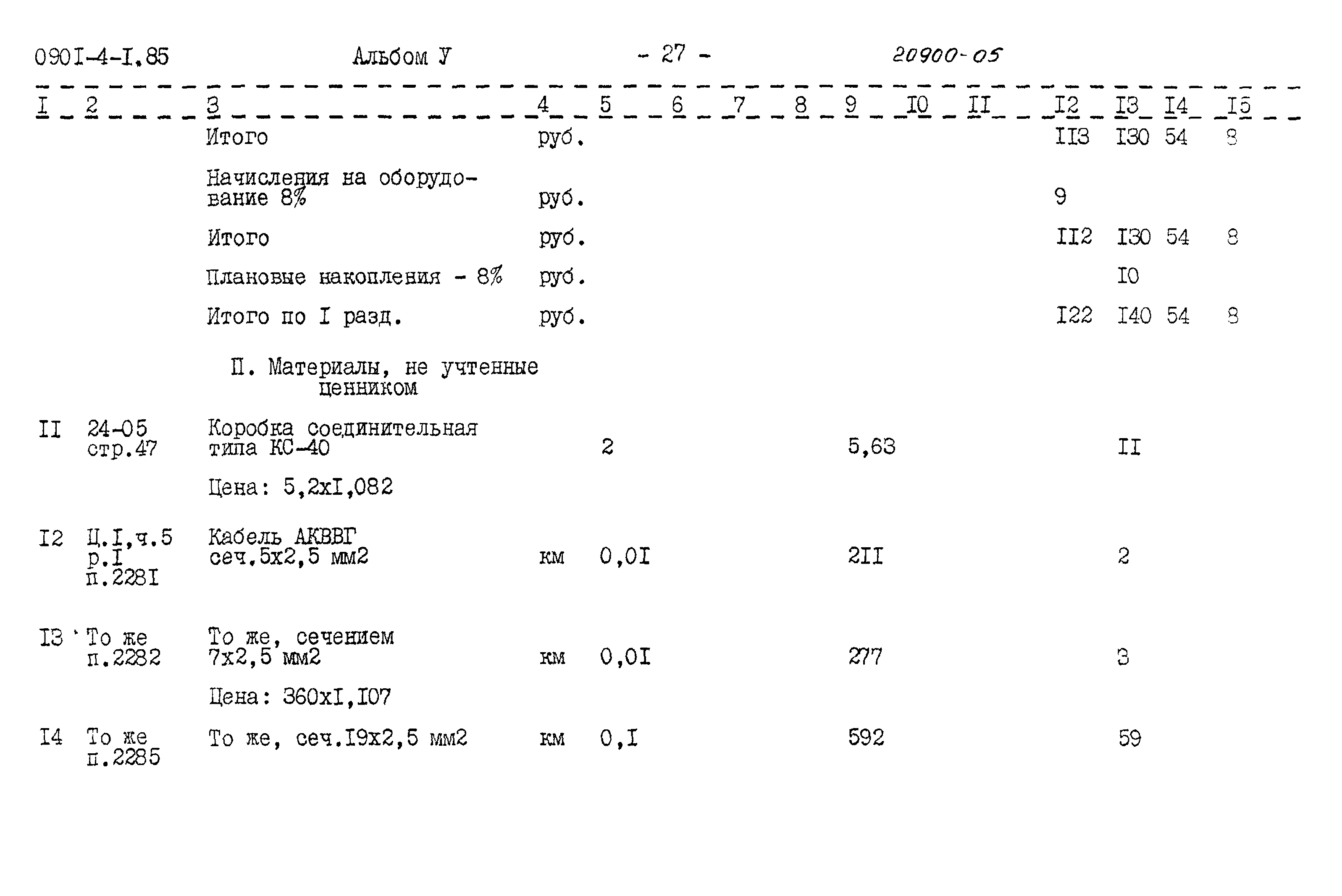 Типовой проект 0901-4-1.85