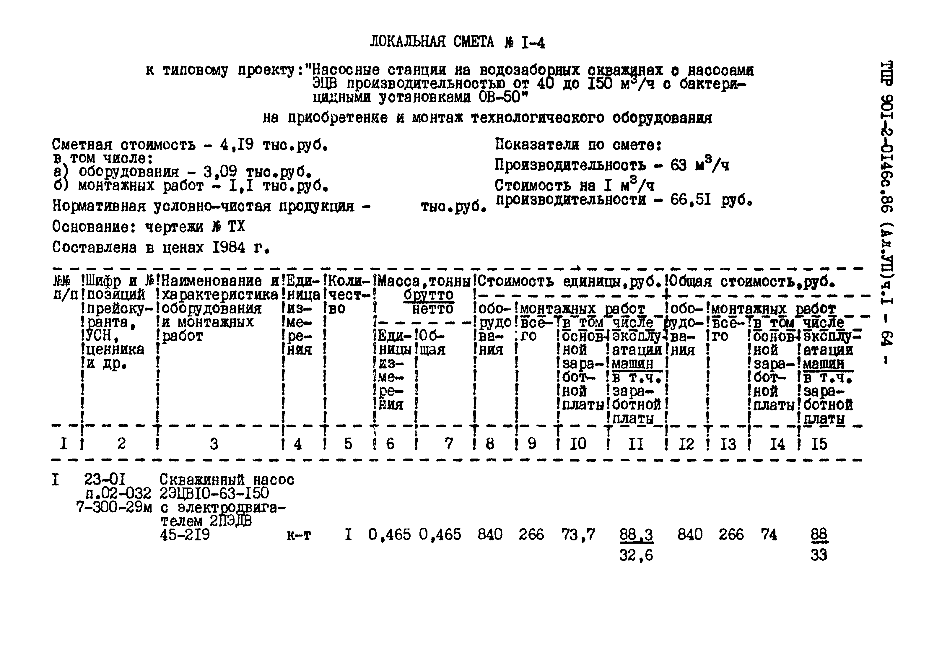 Типовые проектные решения 901-2-0146с.86