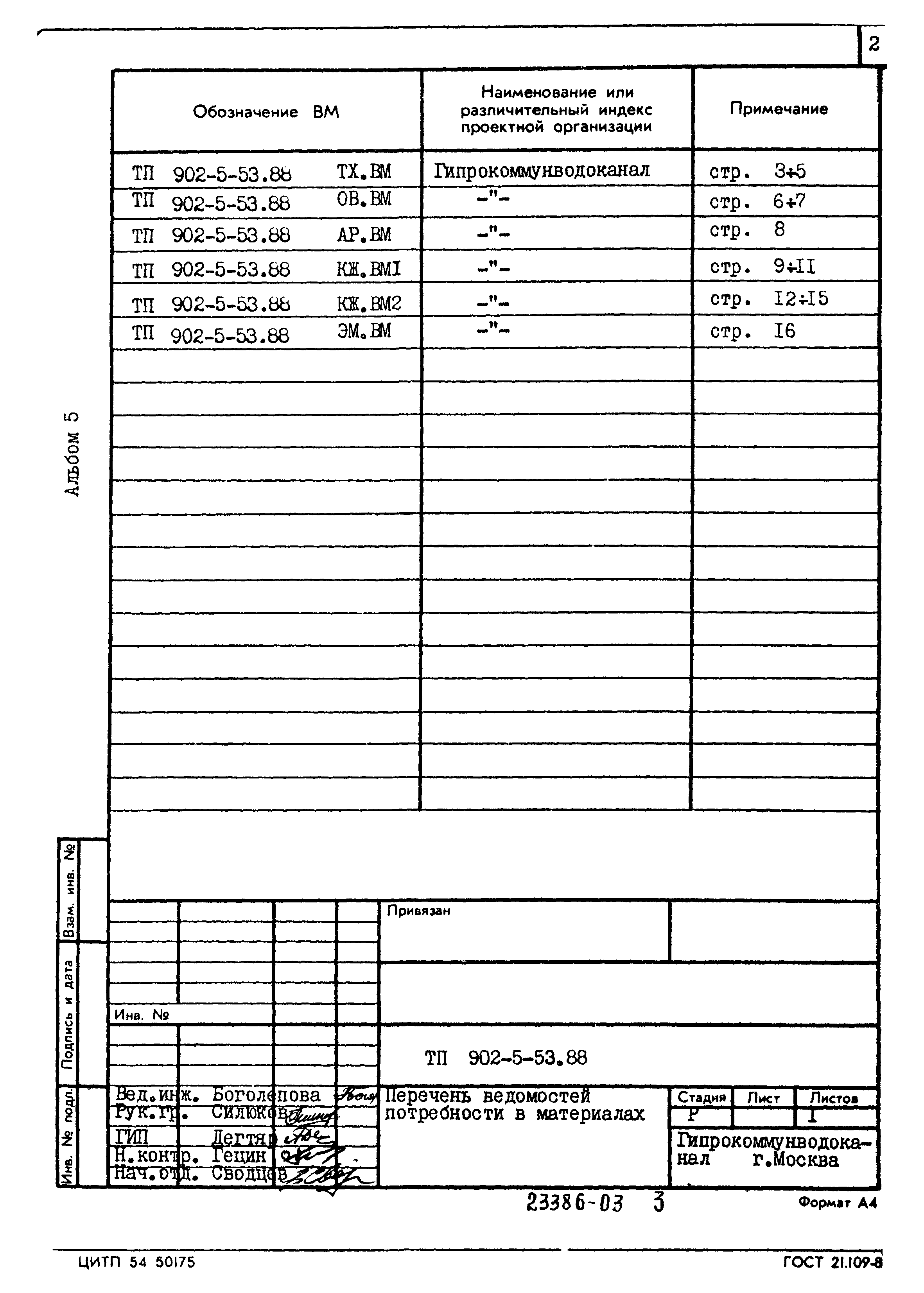 Типовой проект 902-5-53.88