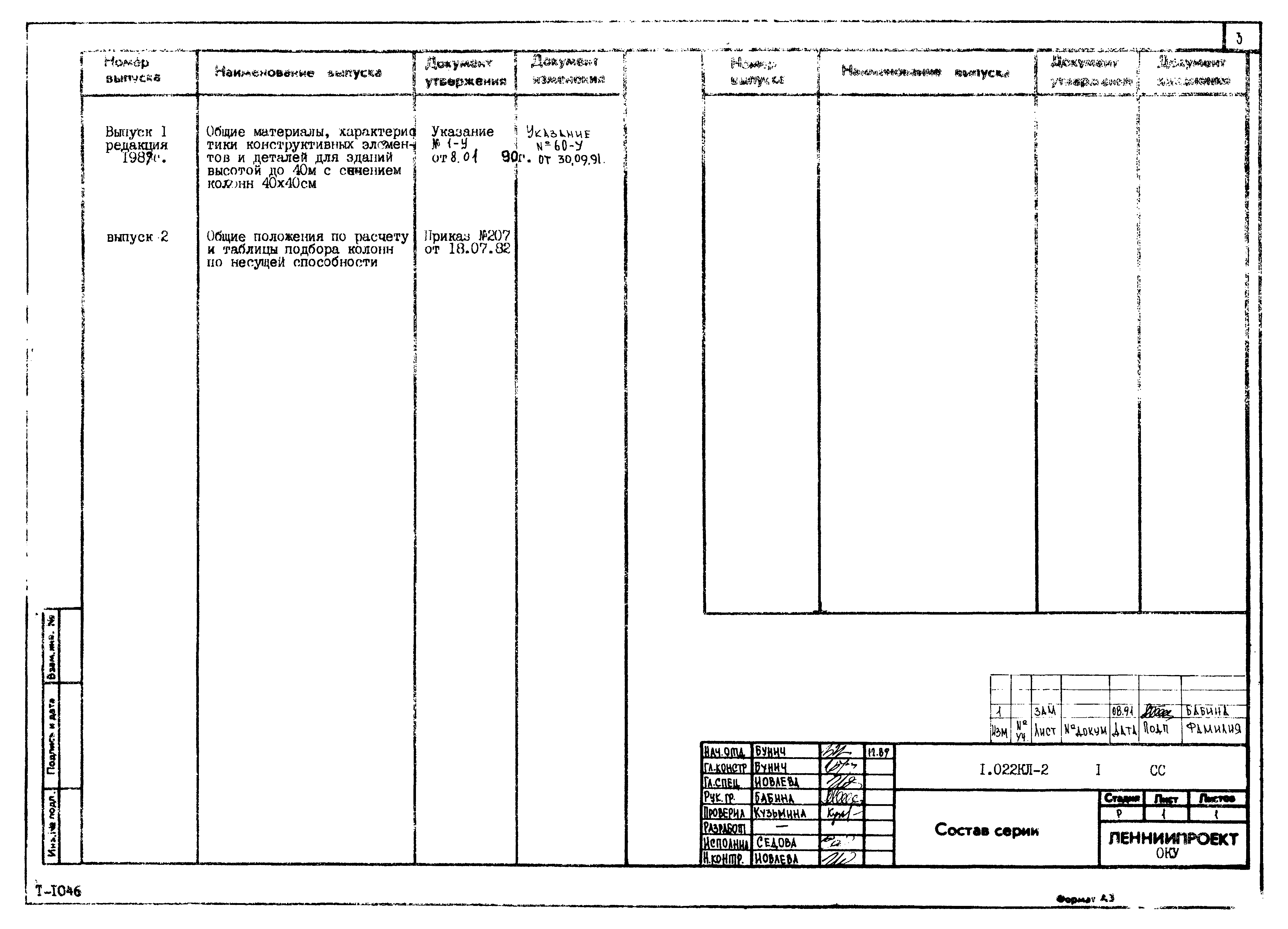 Серия 1.022 КЛ-2