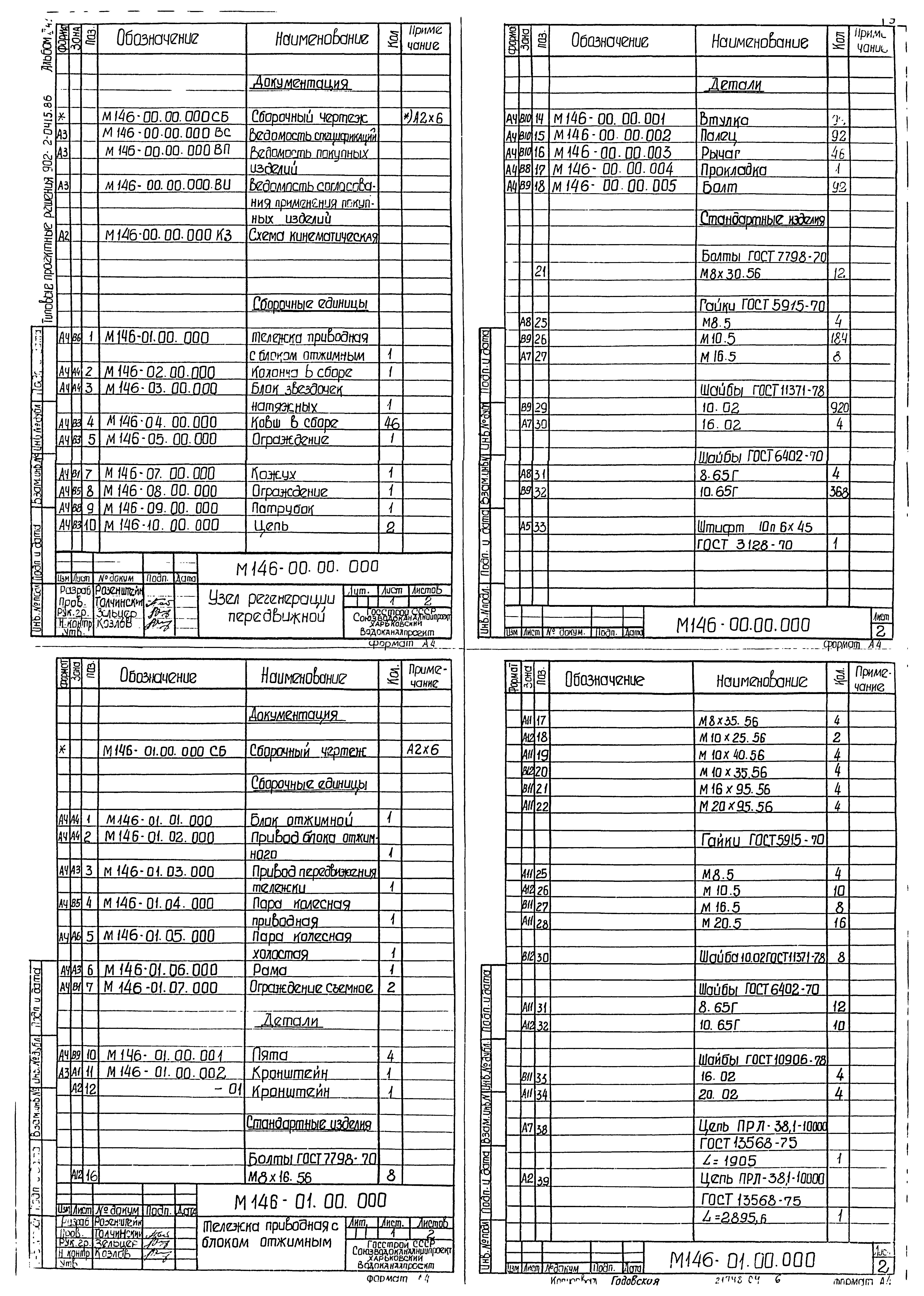Типовые проектные решения 902-2-0415.86