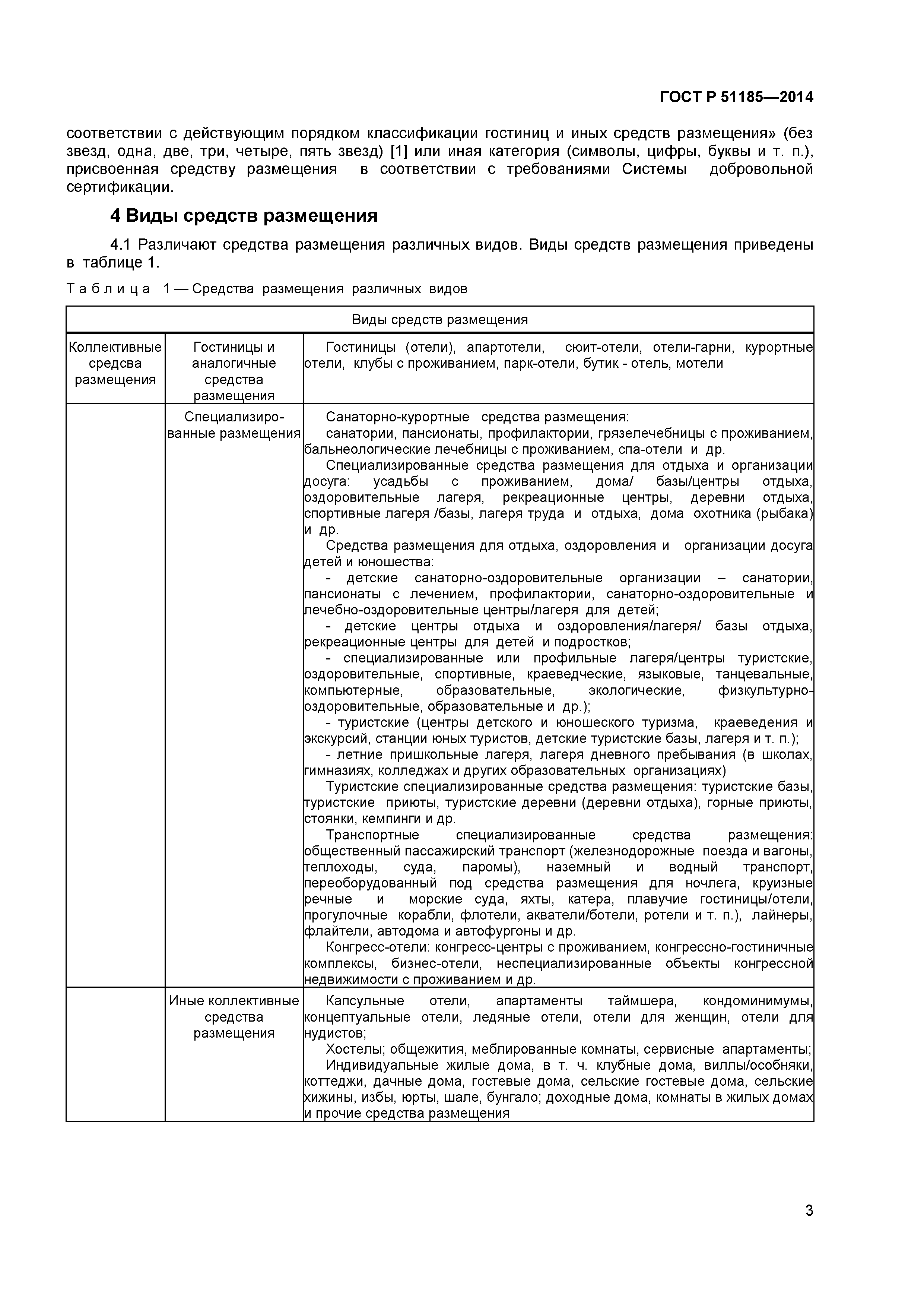 Скачать ГОСТ Р 51185-2014 Туристские услуги. Средства размещения. Общие  требования