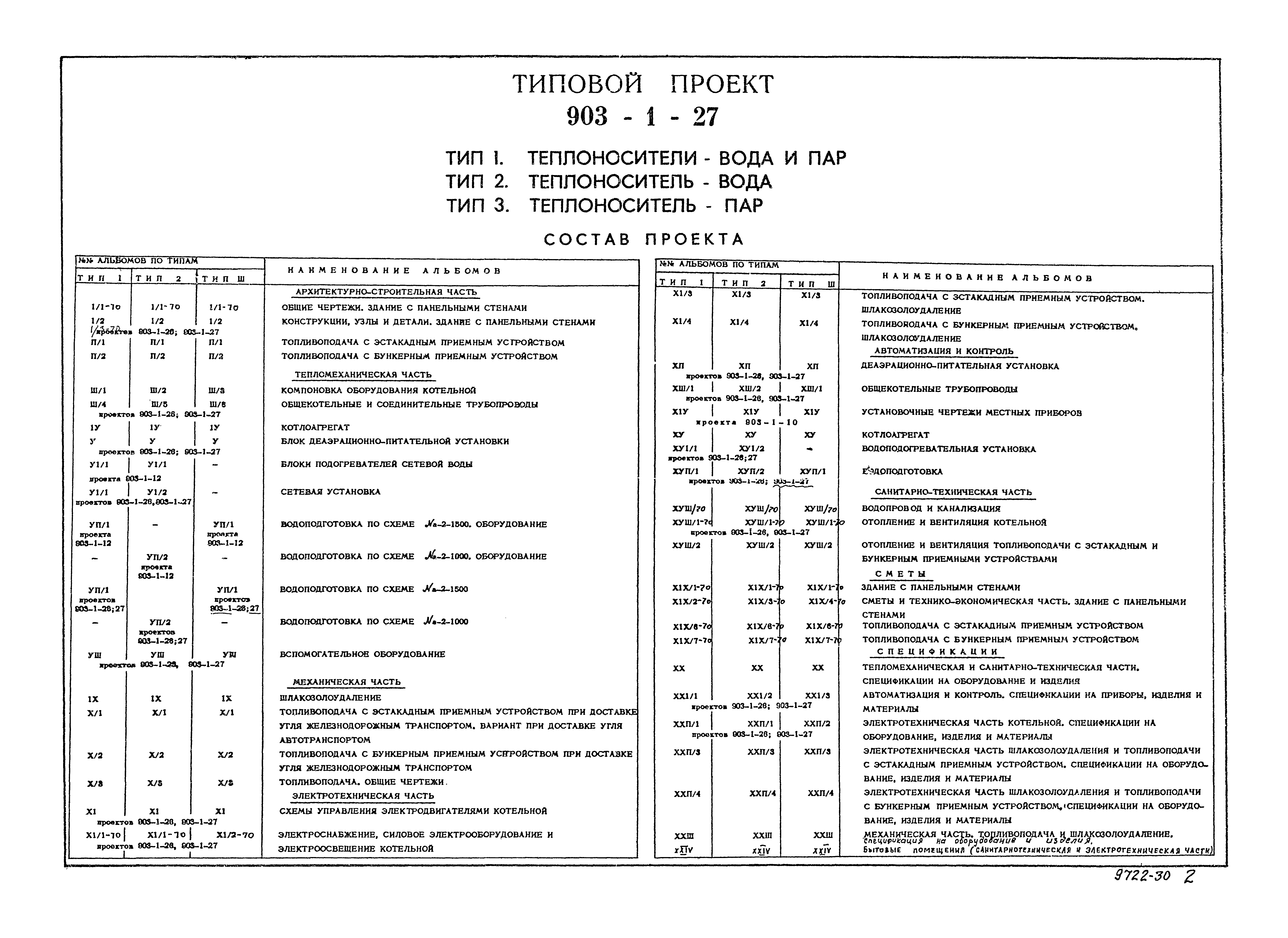 Типовой проект 903-1-27