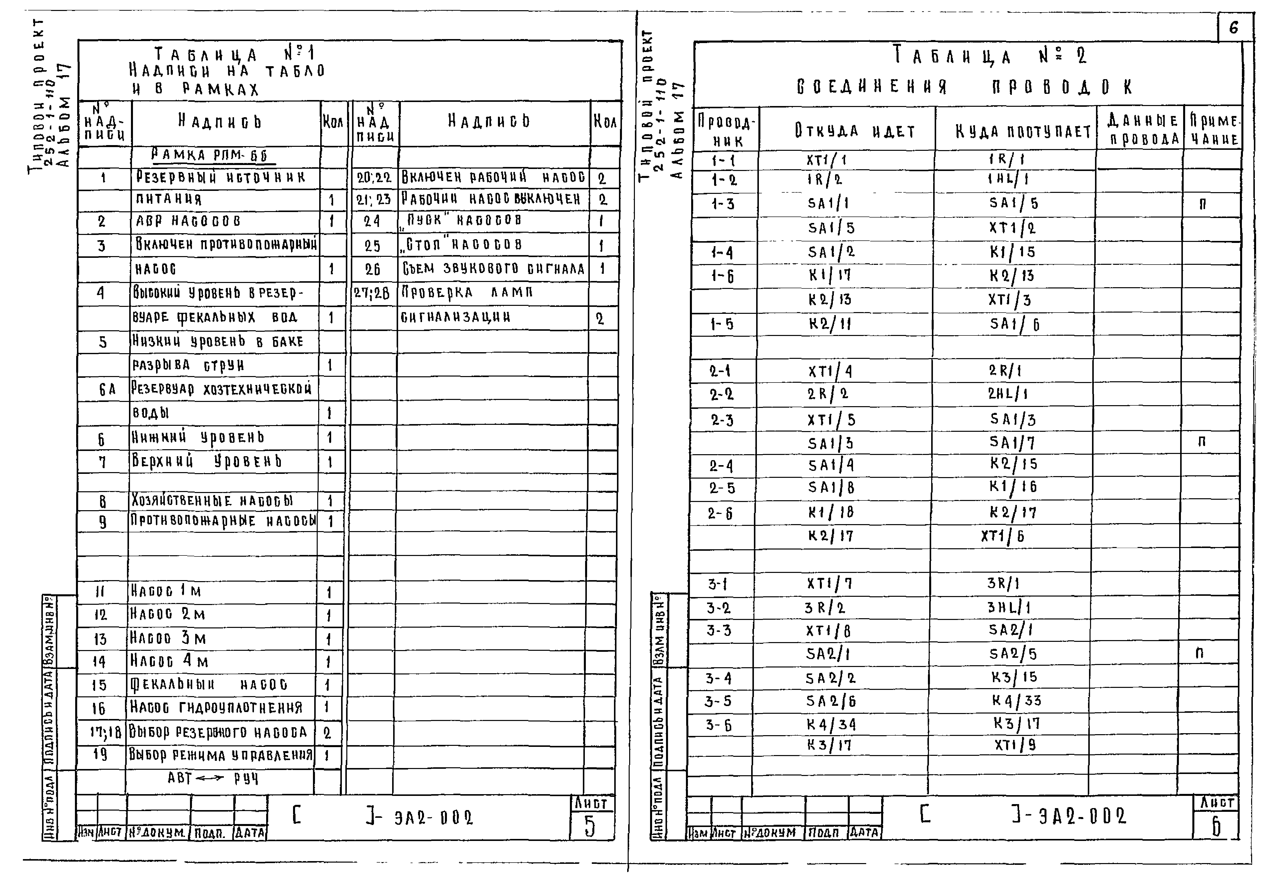 Типовой проект 252-1-110