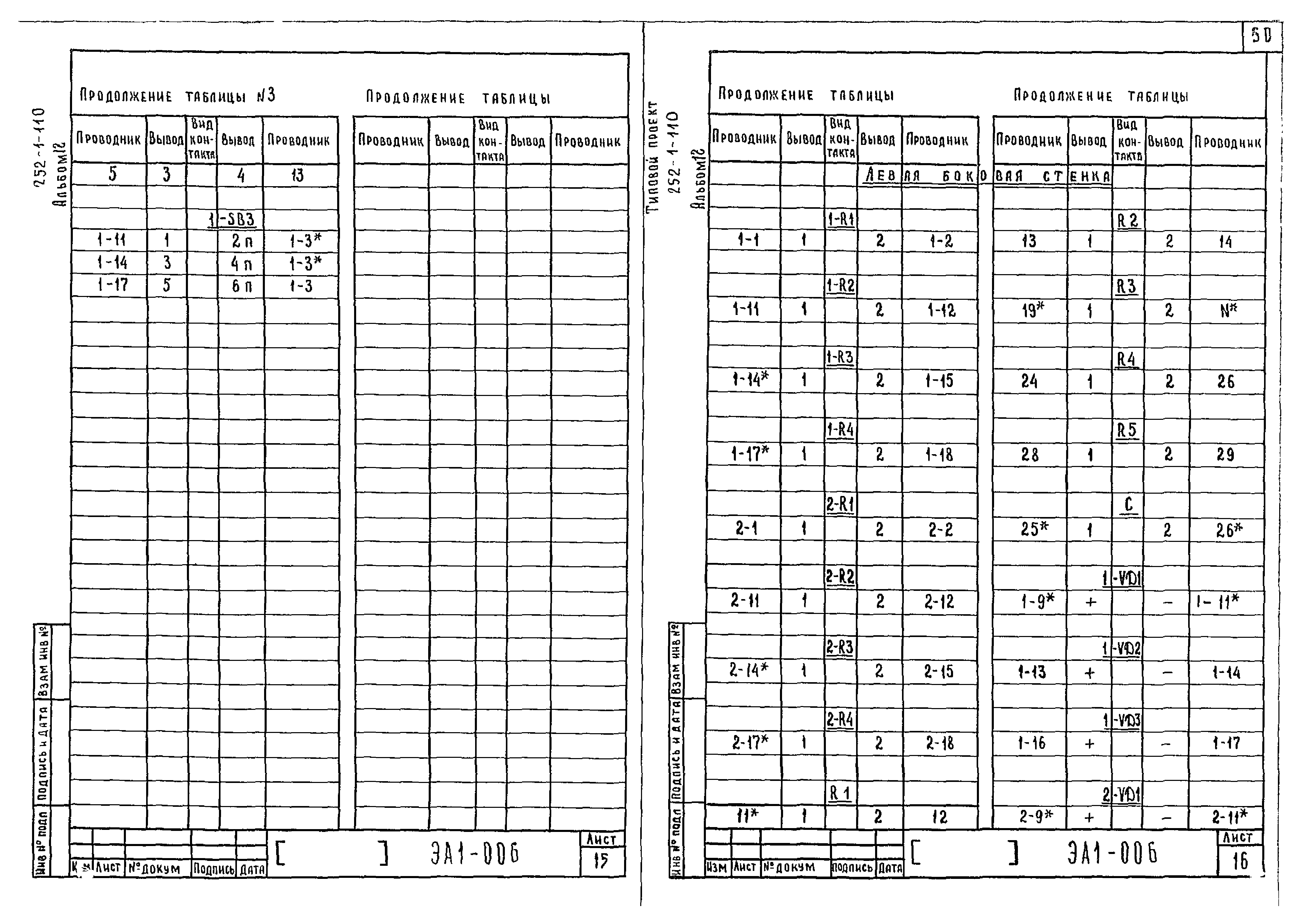Типовой проект 252-1-110