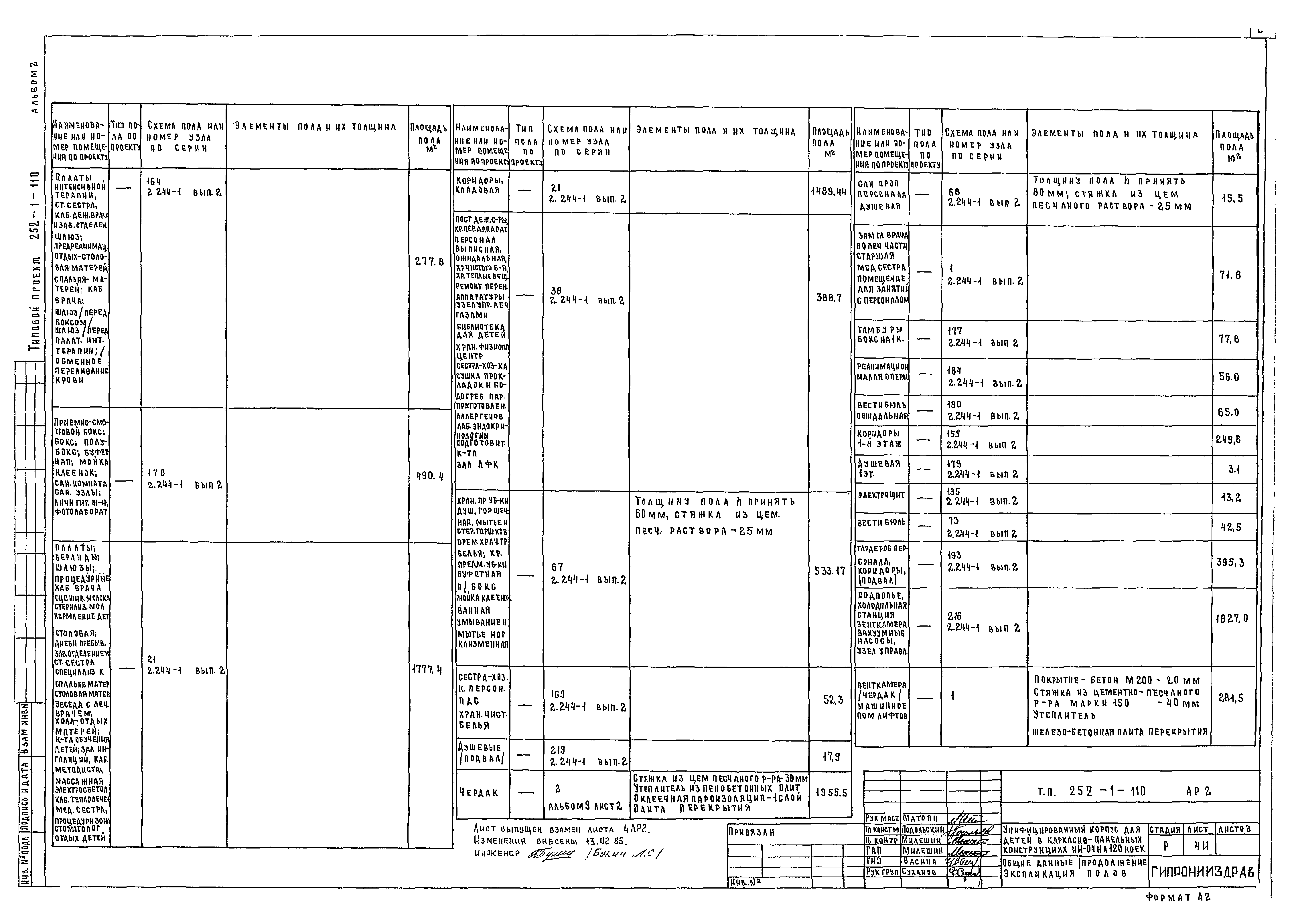 Типовой проект 252-1-110