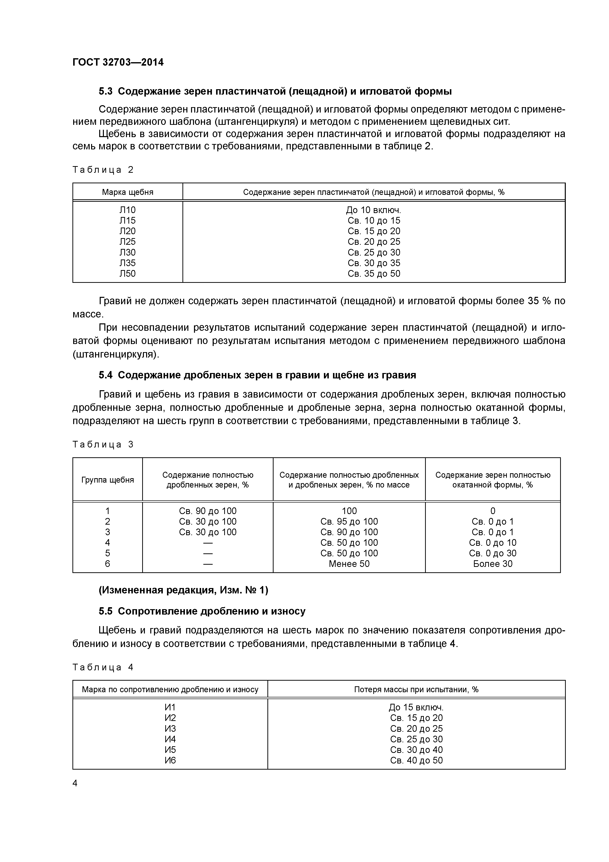 Щебень по ГОСТ 32703-2014