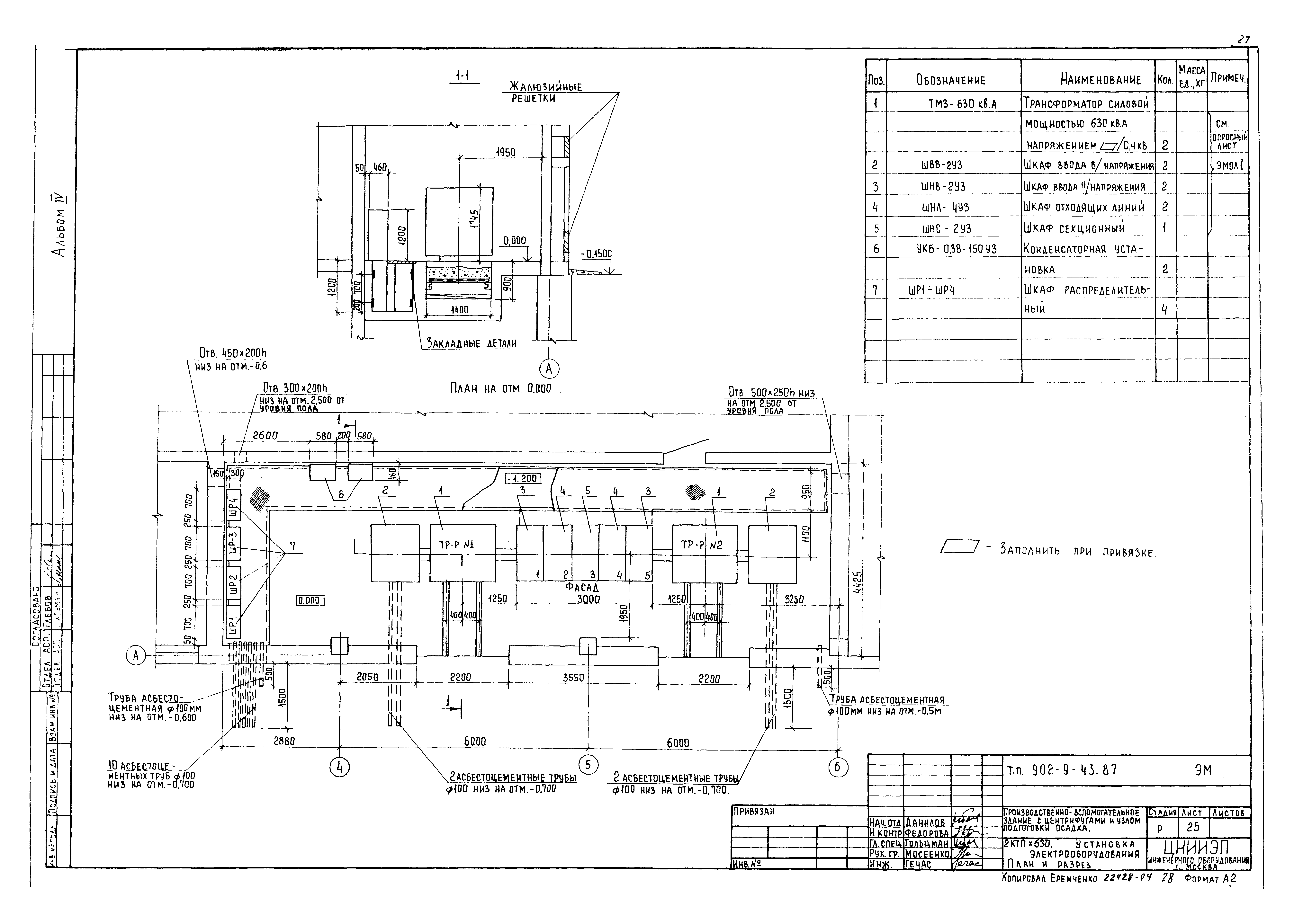 Типовой проект 902-9-43.87
