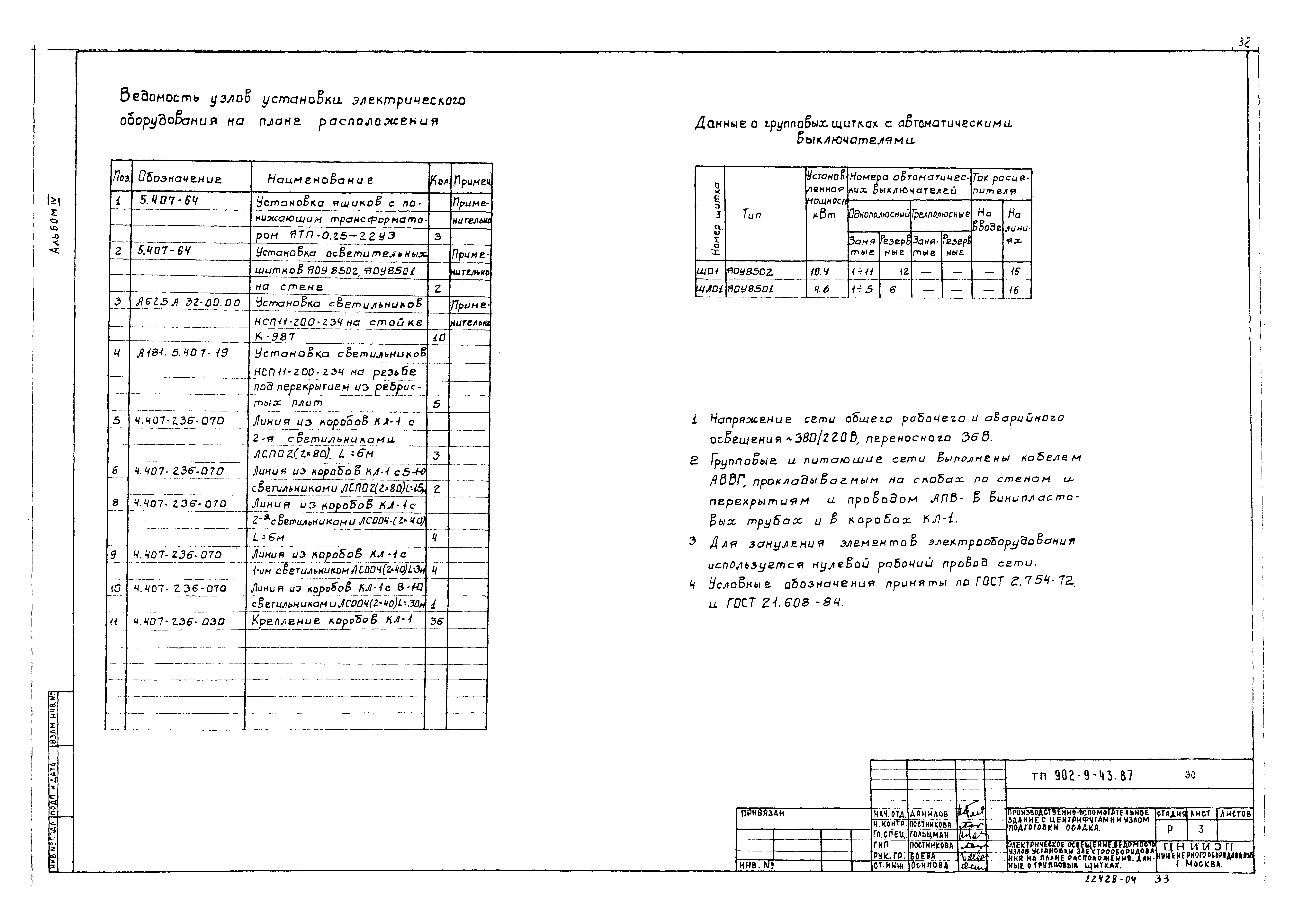 Типовой проект 902-9-43.87