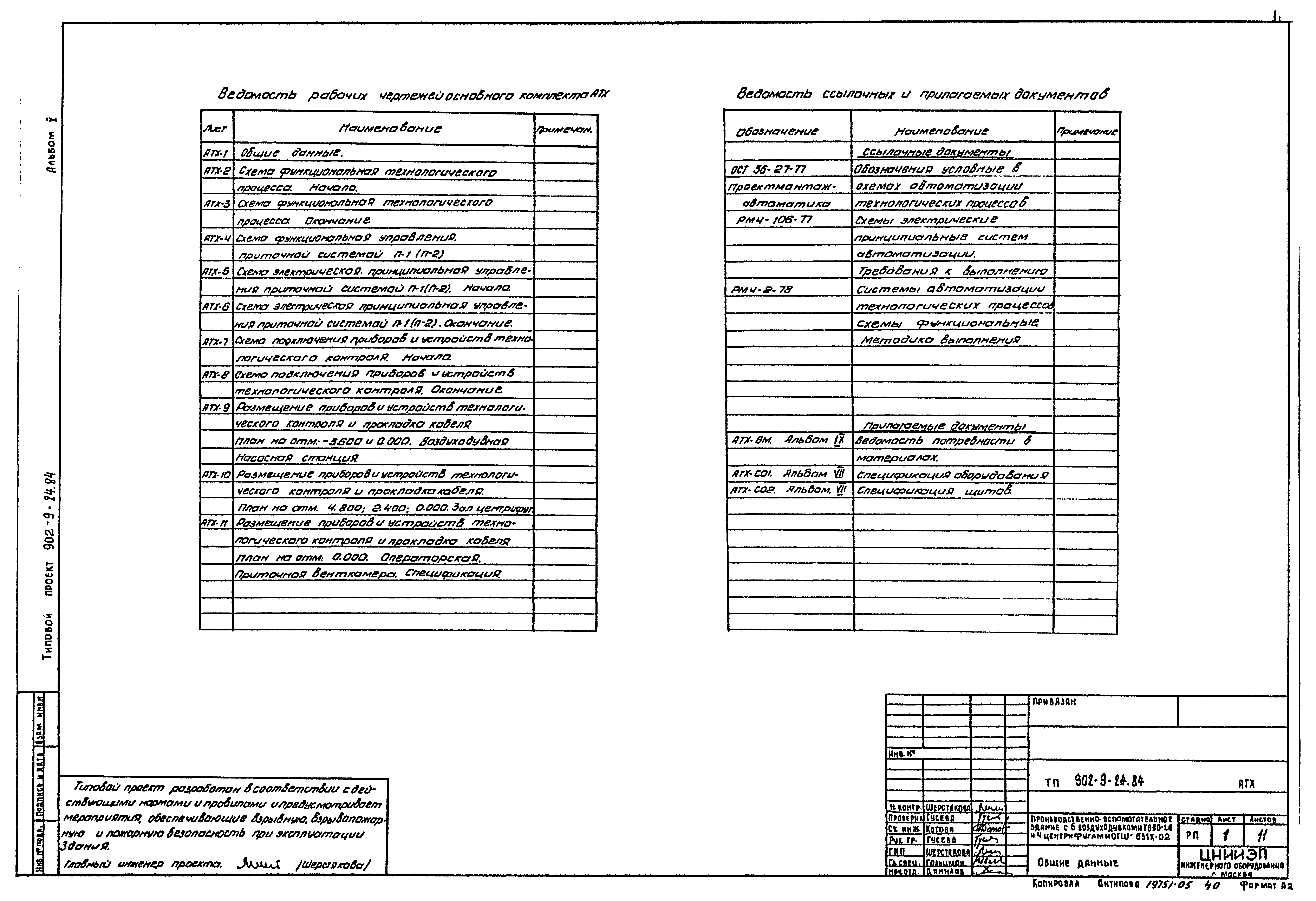 Типовой проект 902-9-24.84