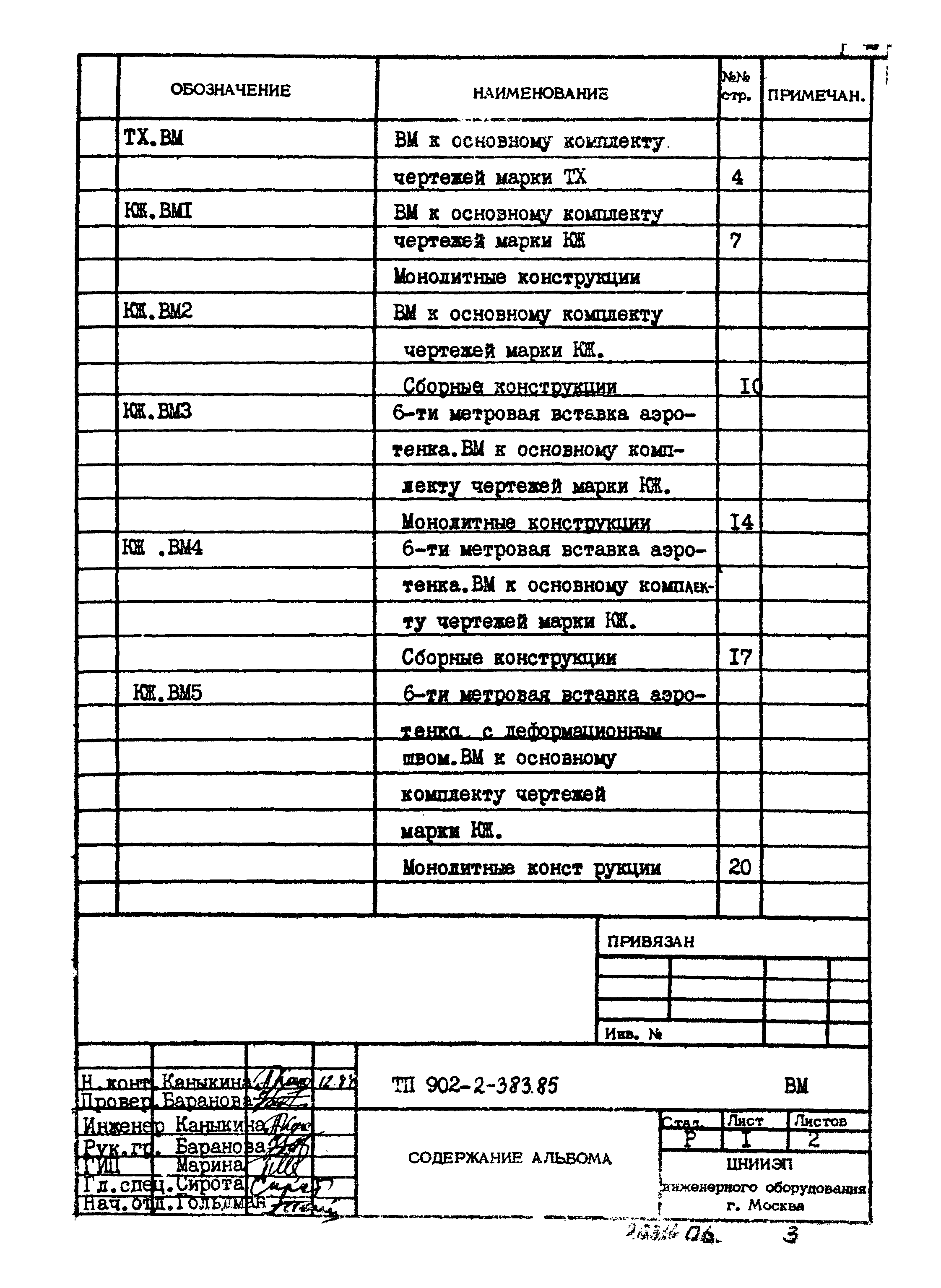 Типовой проект 902-2-383.85