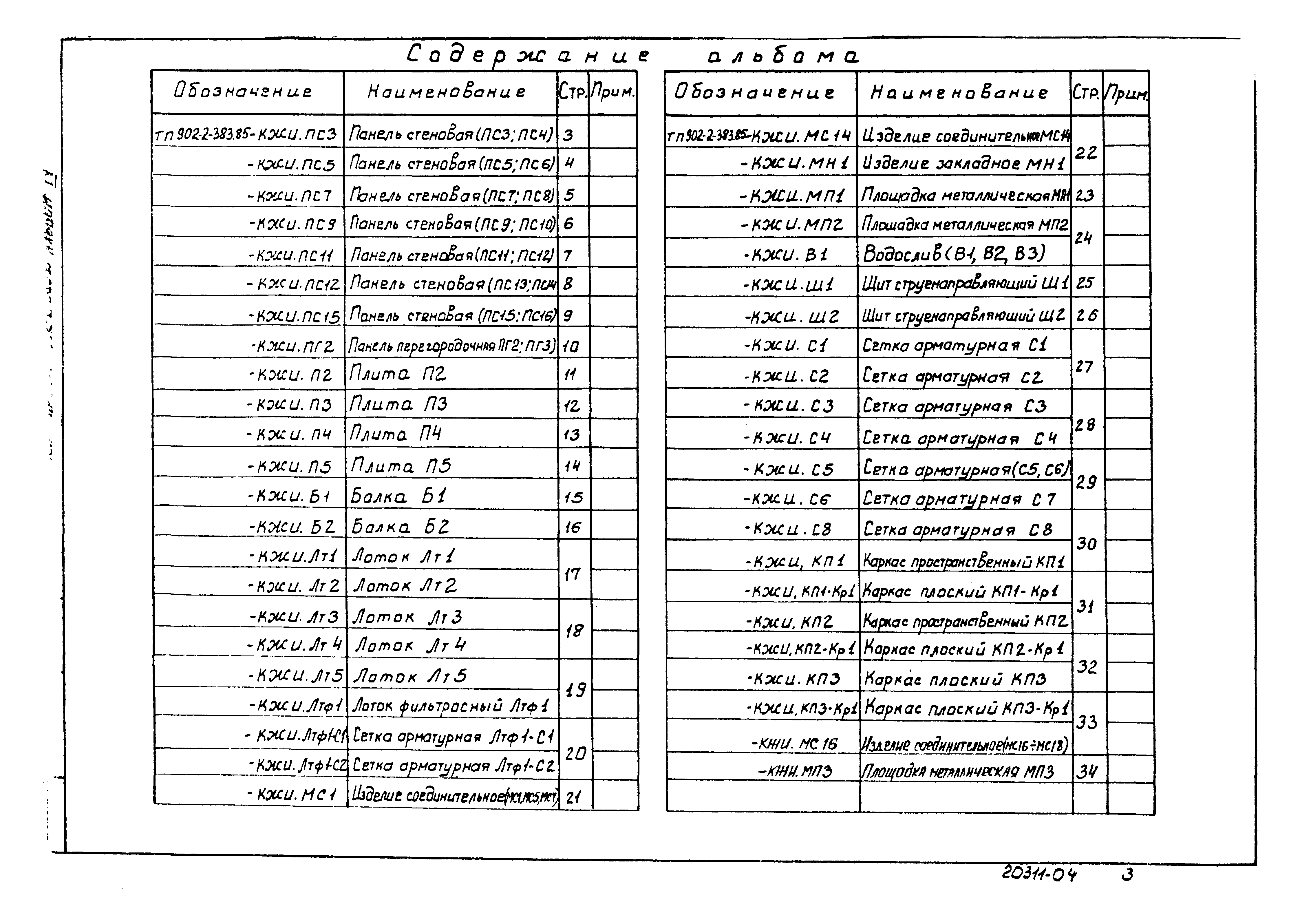 Типовой проект 902-2-383.85