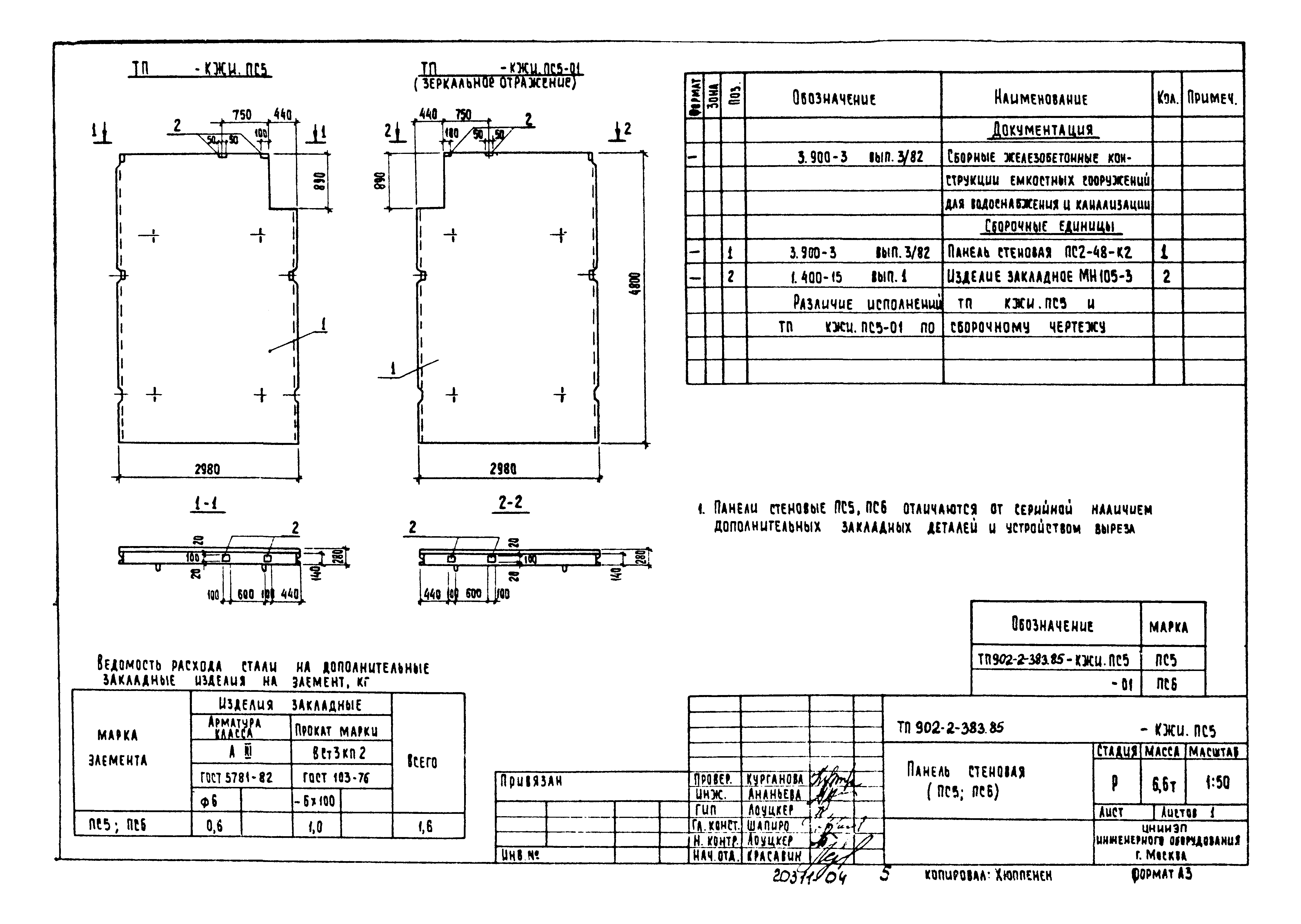 Типовой проект 902-2-383.85