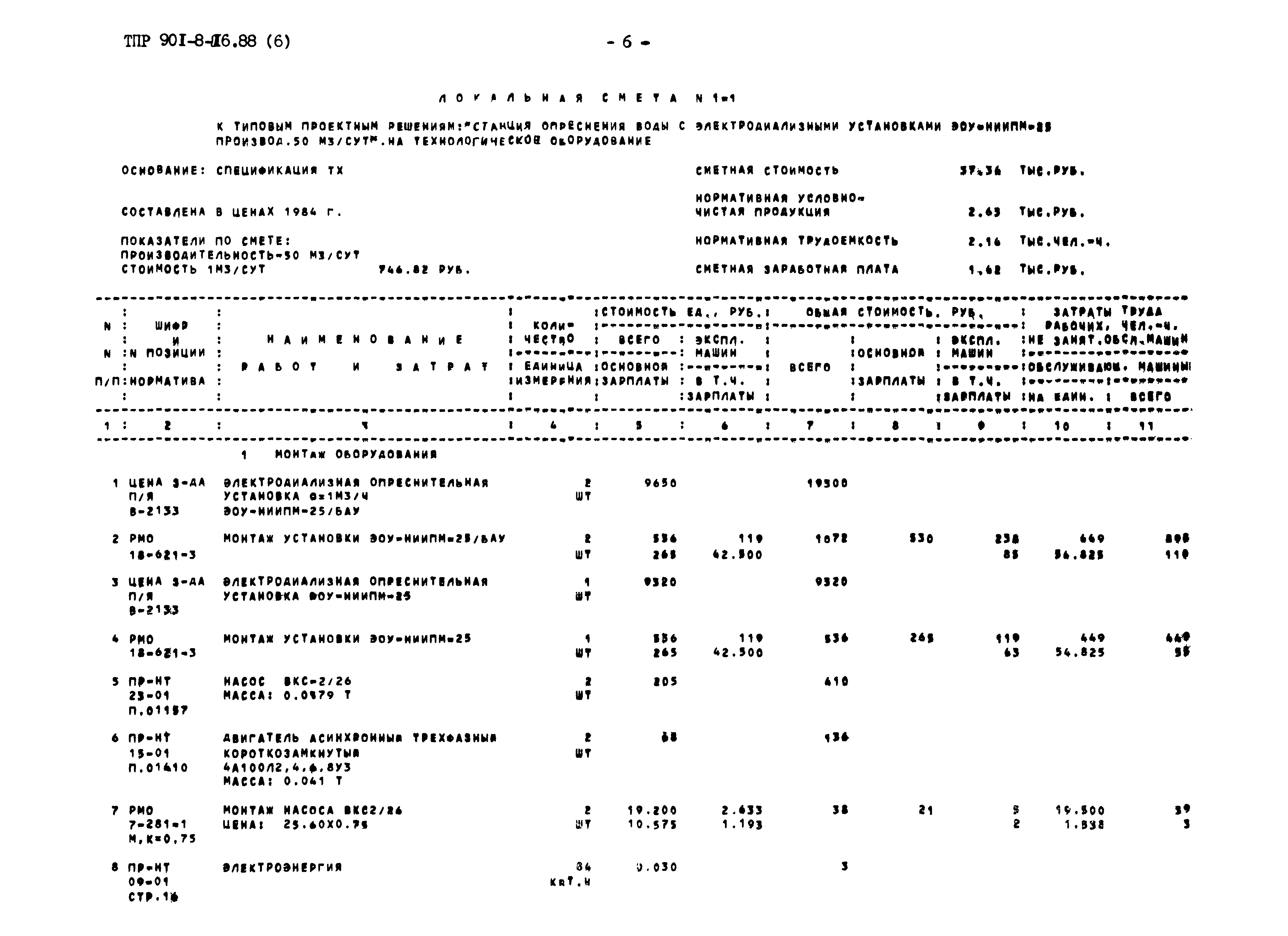 Типовые проектные решения 901-8-016.88
