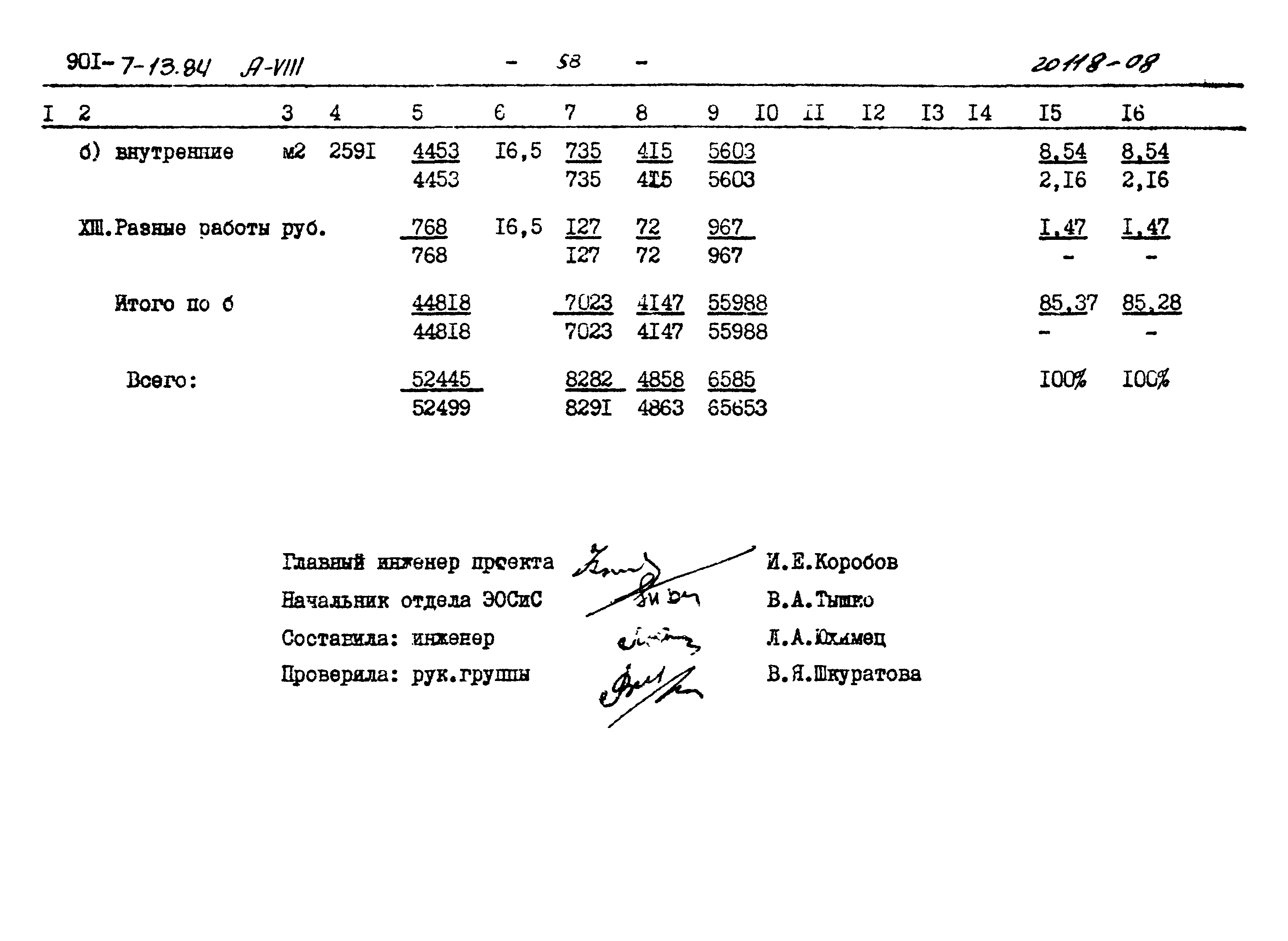 Типовой проект 901-7-13.84