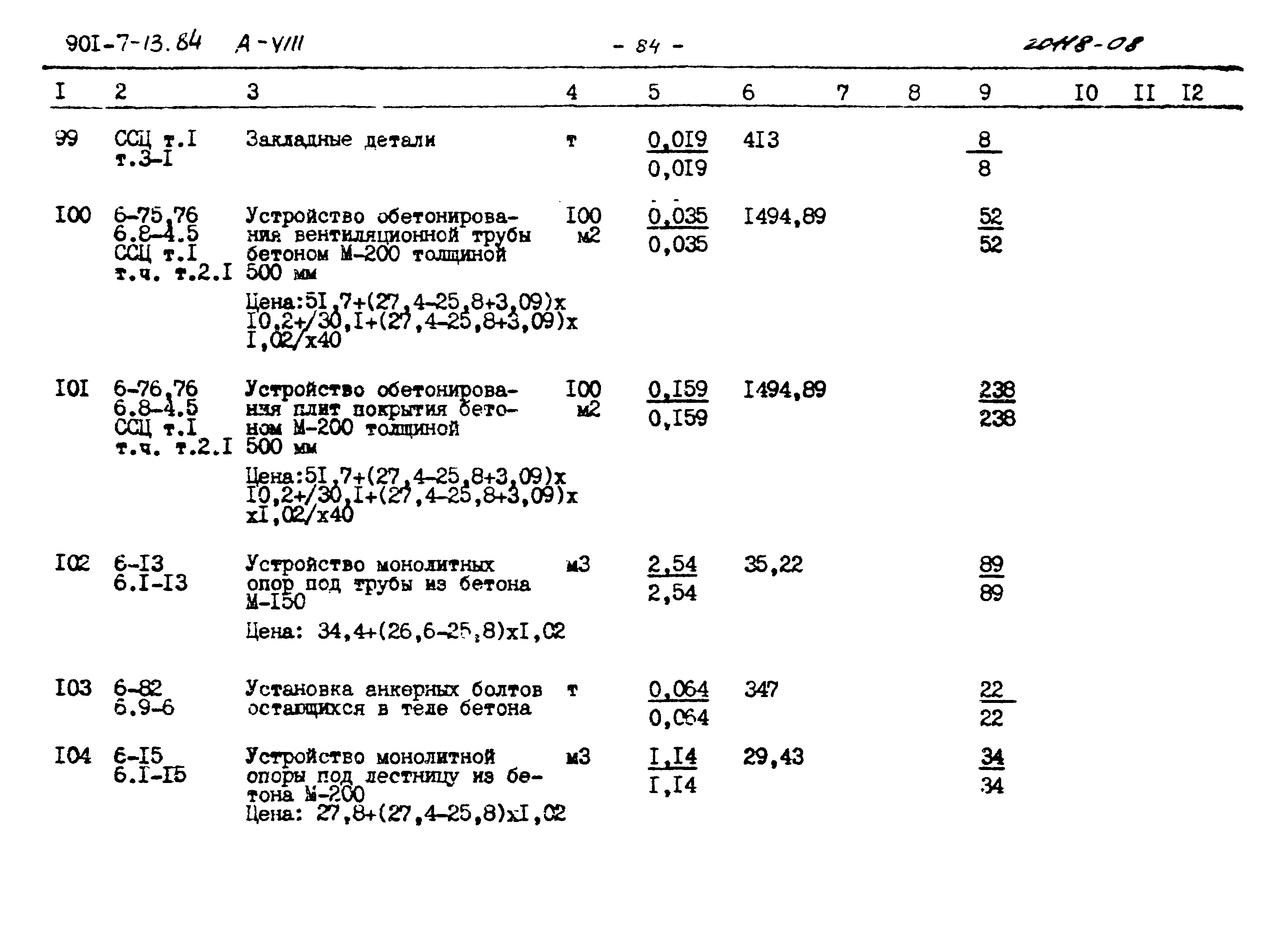 Типовой проект 901-7-13.84