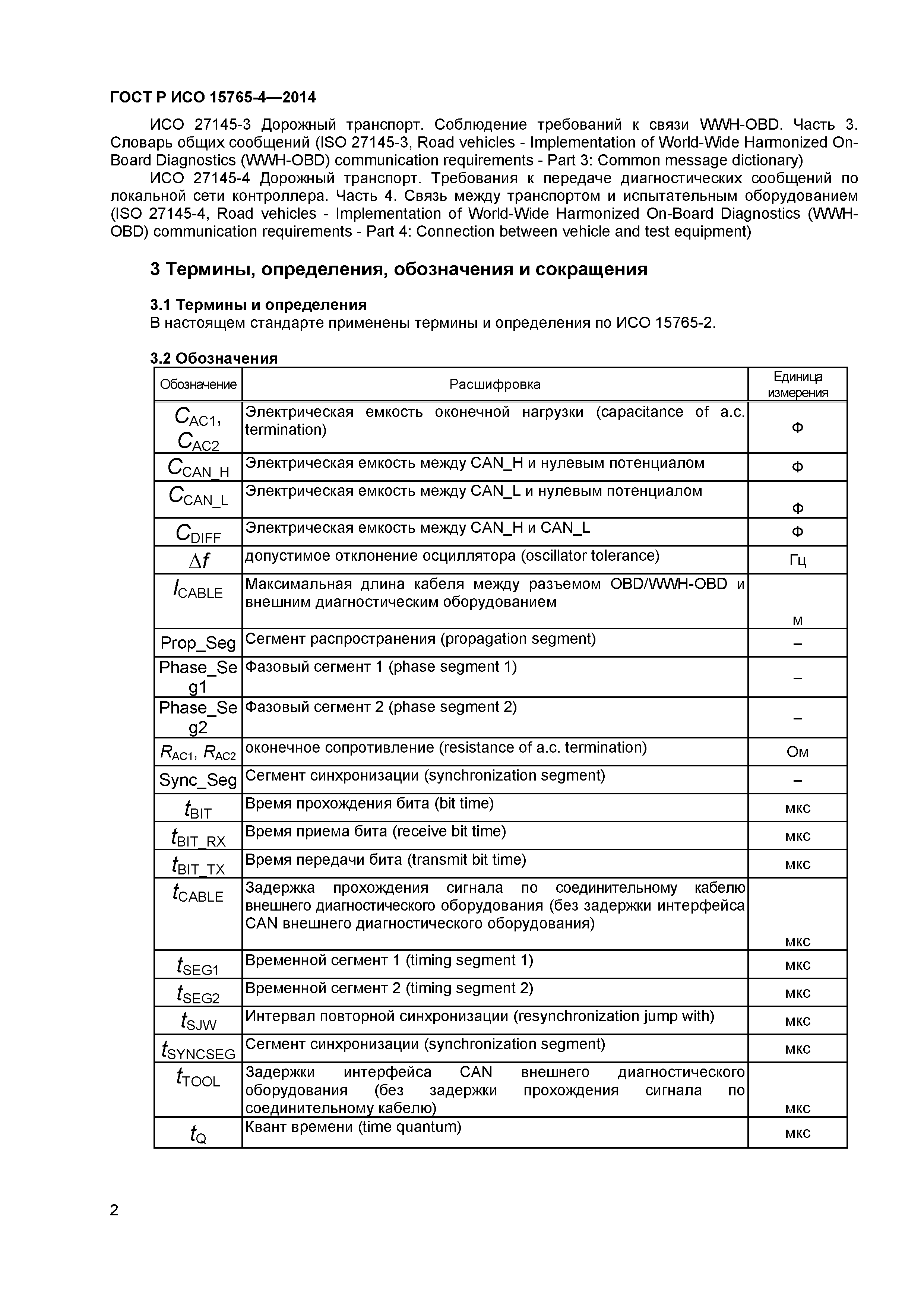 ГОСТ Р ИСО 15765-4-2014