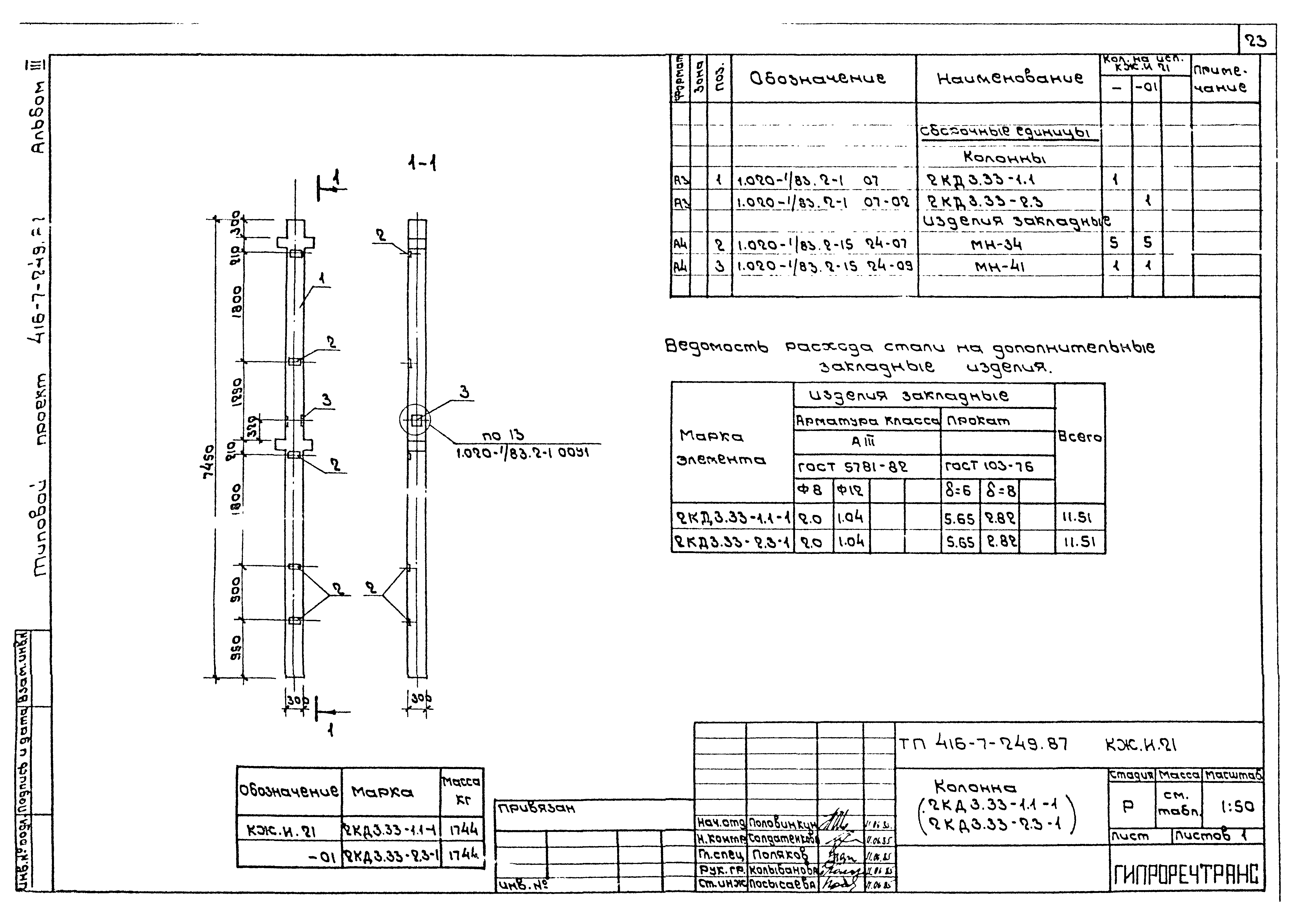 Типовой проект 416-7-249.87