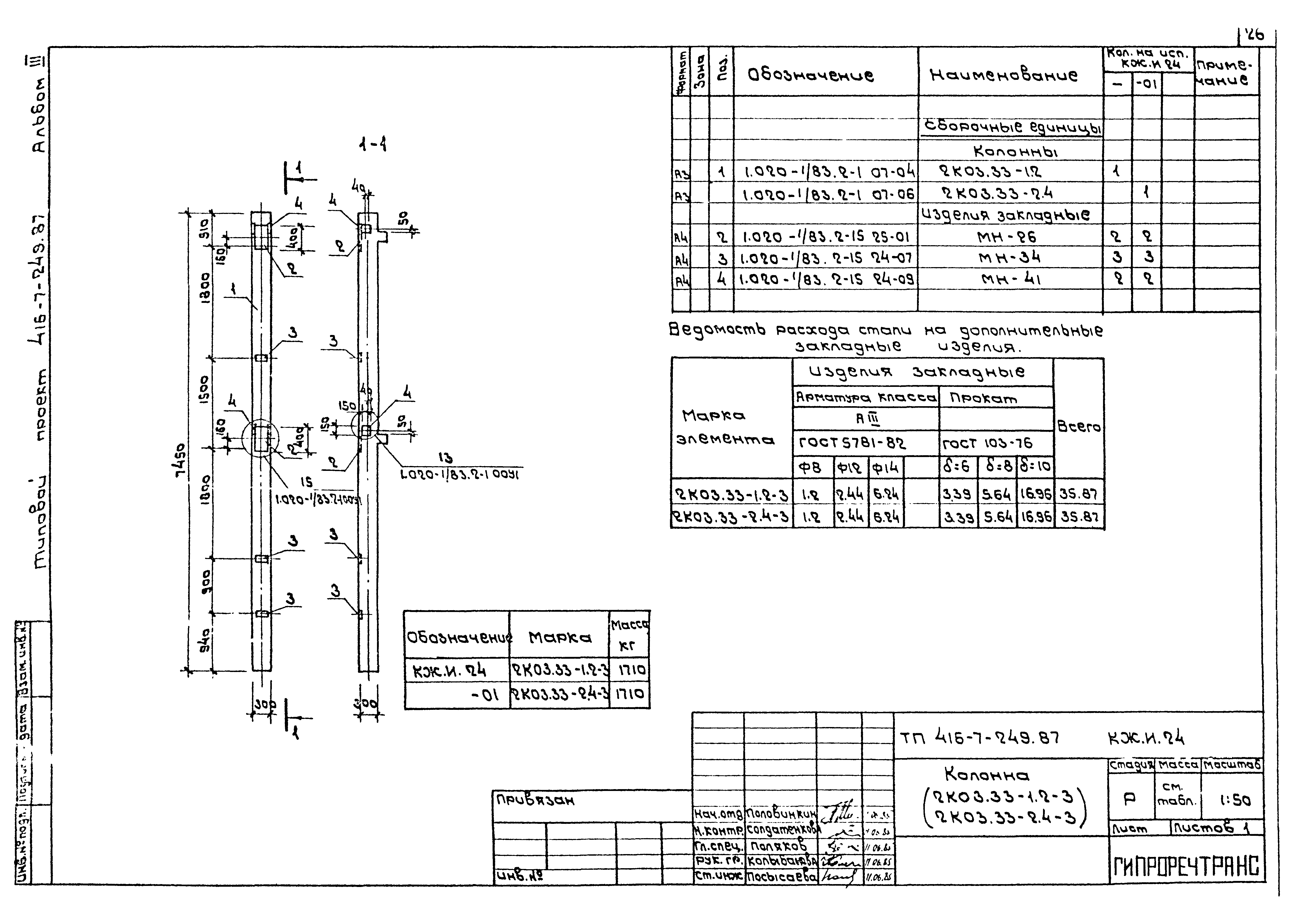 Типовой проект 416-7-249.87