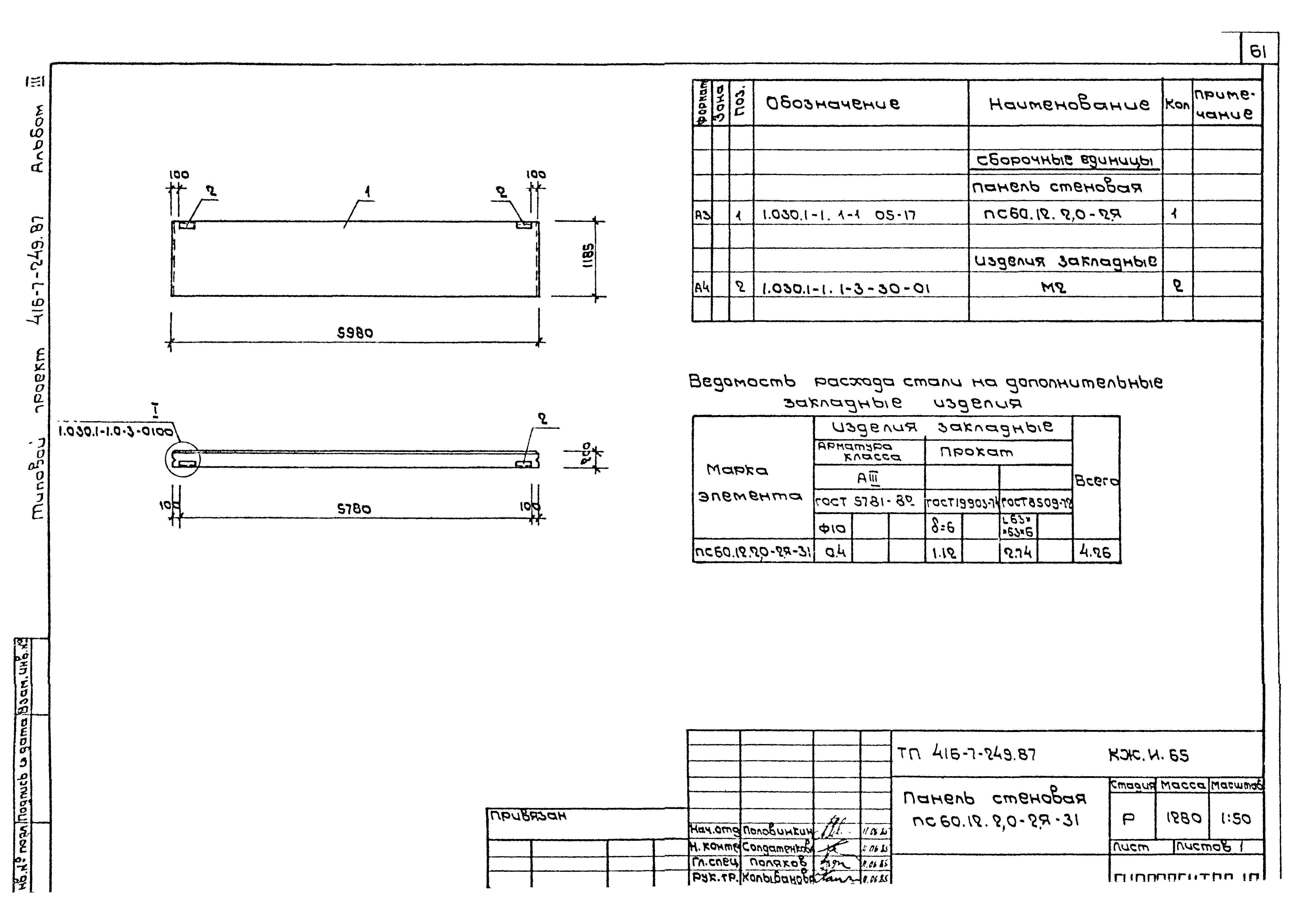 Типовой проект 416-7-249.87