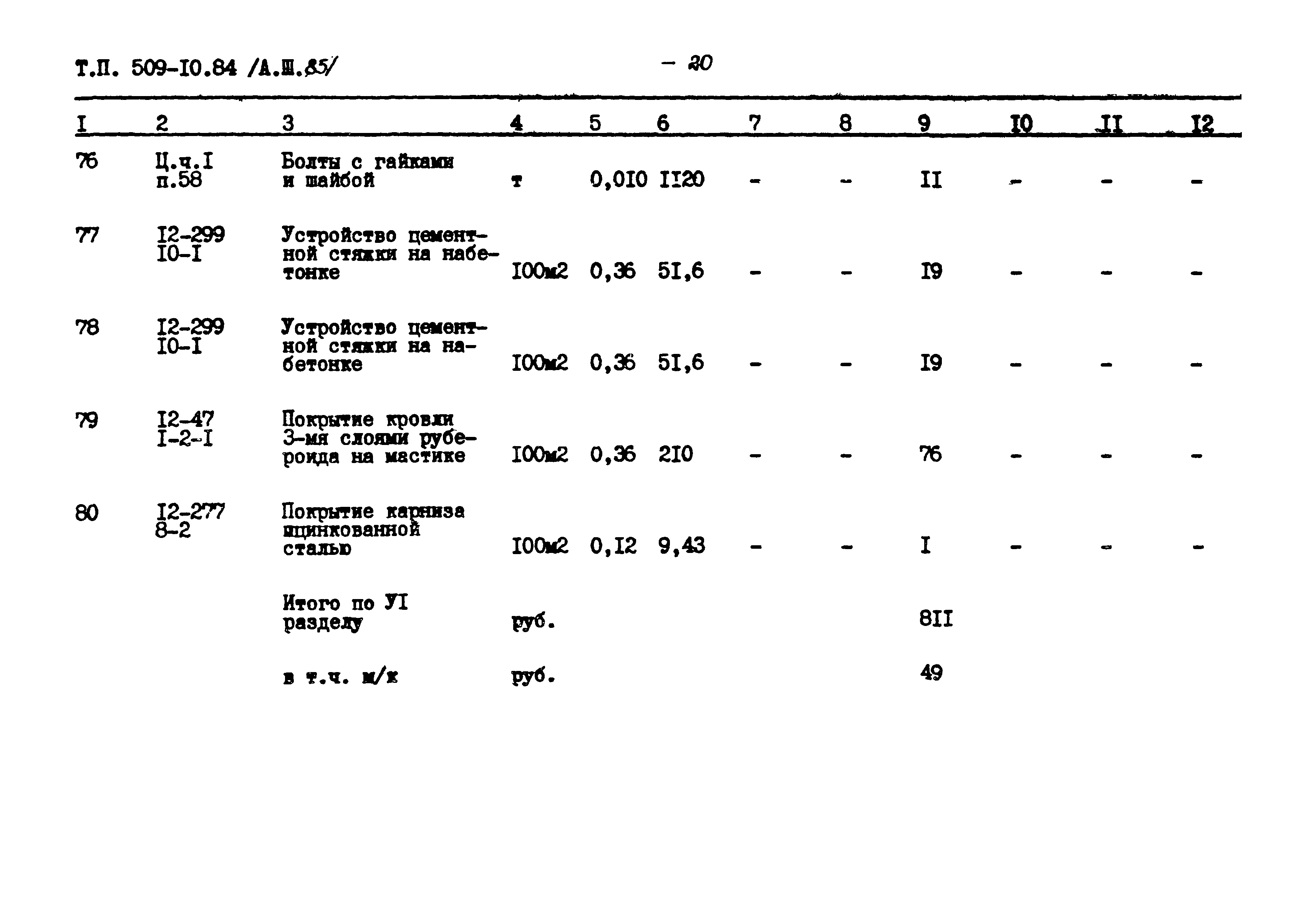 Типовой проект 509-10.84