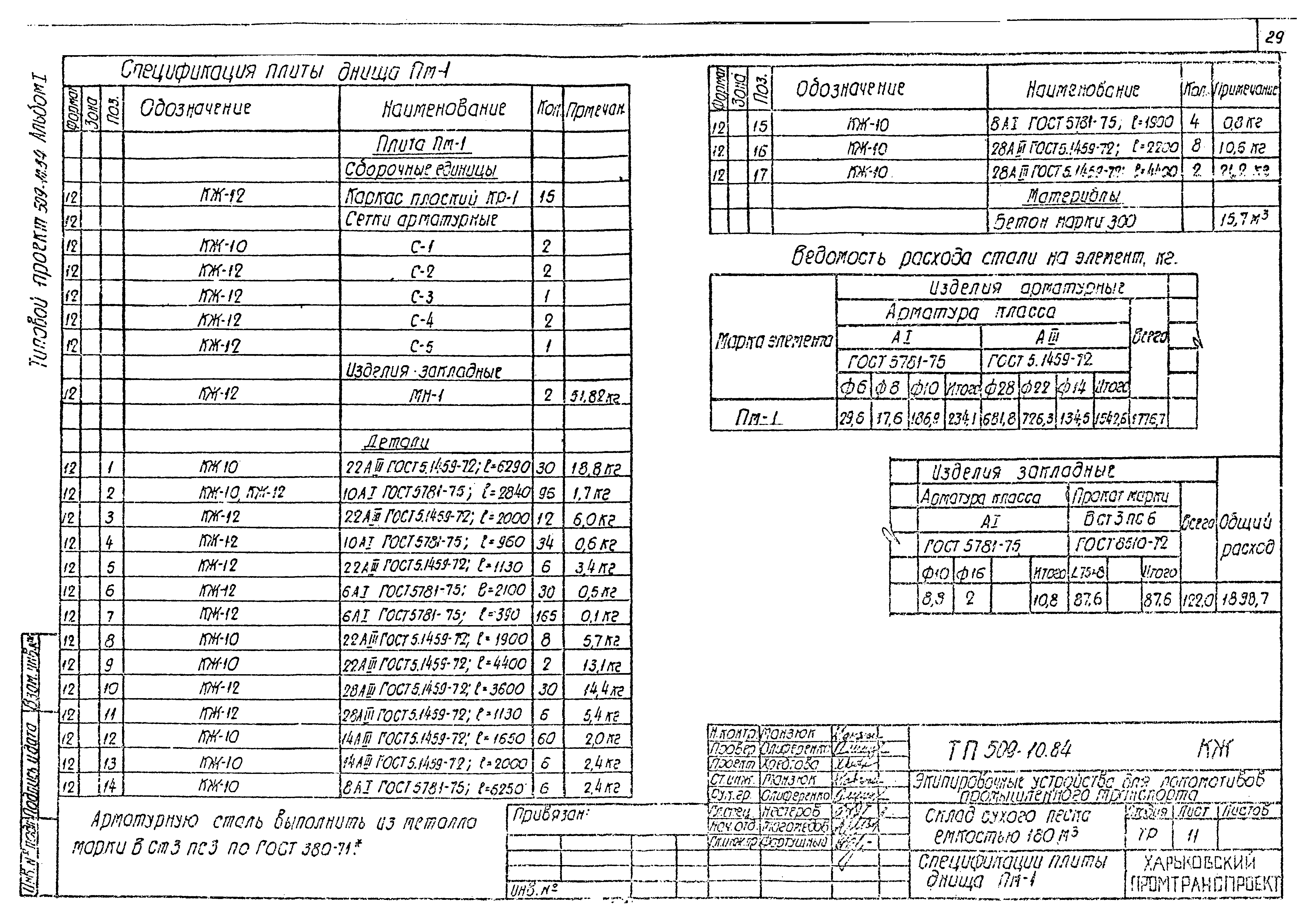 Типовой проект 509-10.84