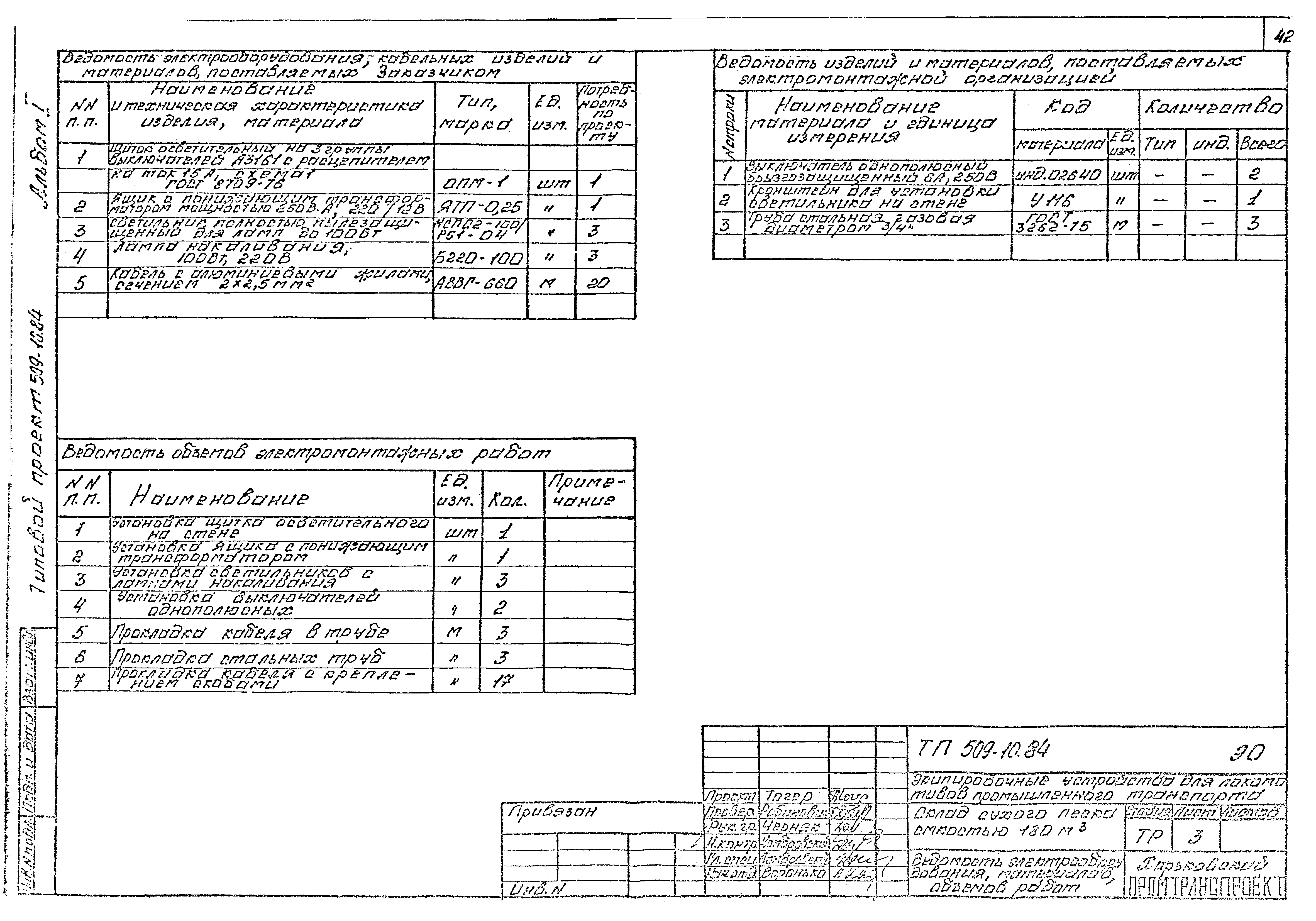 Типовой проект 509-10.84