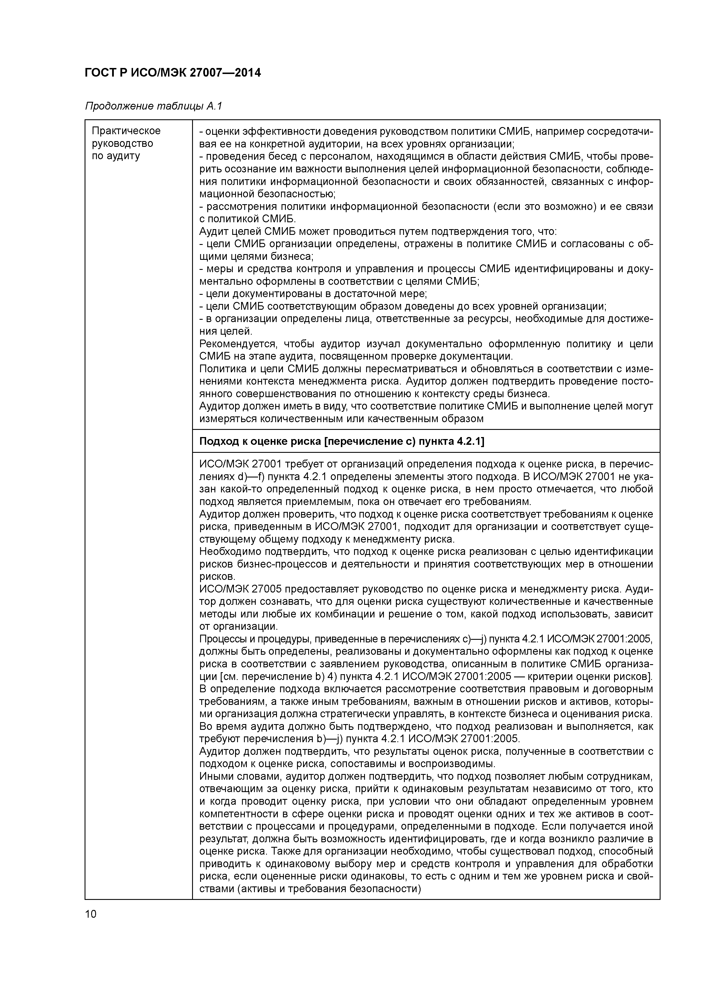 ГОСТ Р ИСО/МЭК 27007-2014