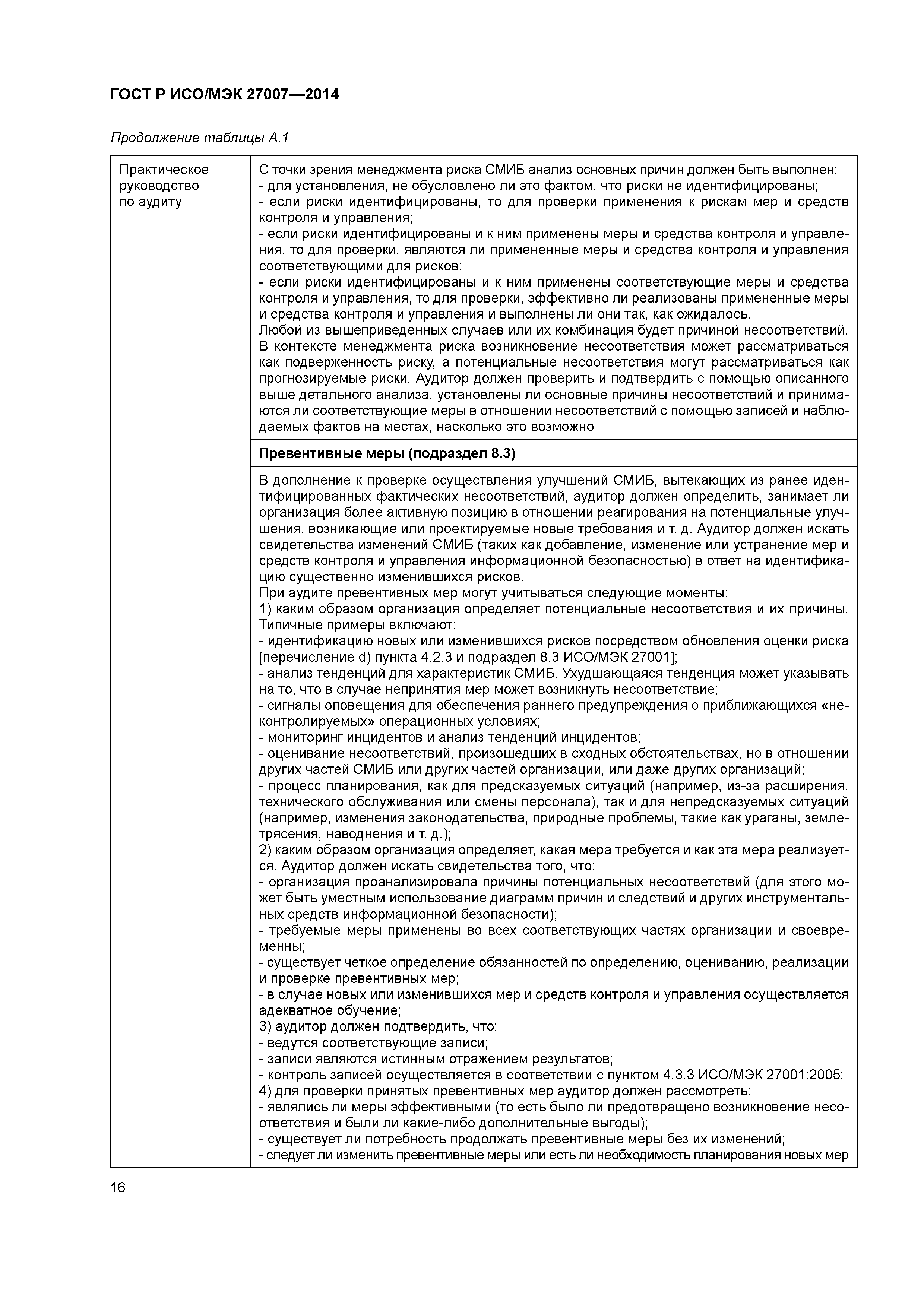 ГОСТ Р ИСО/МЭК 27007-2014