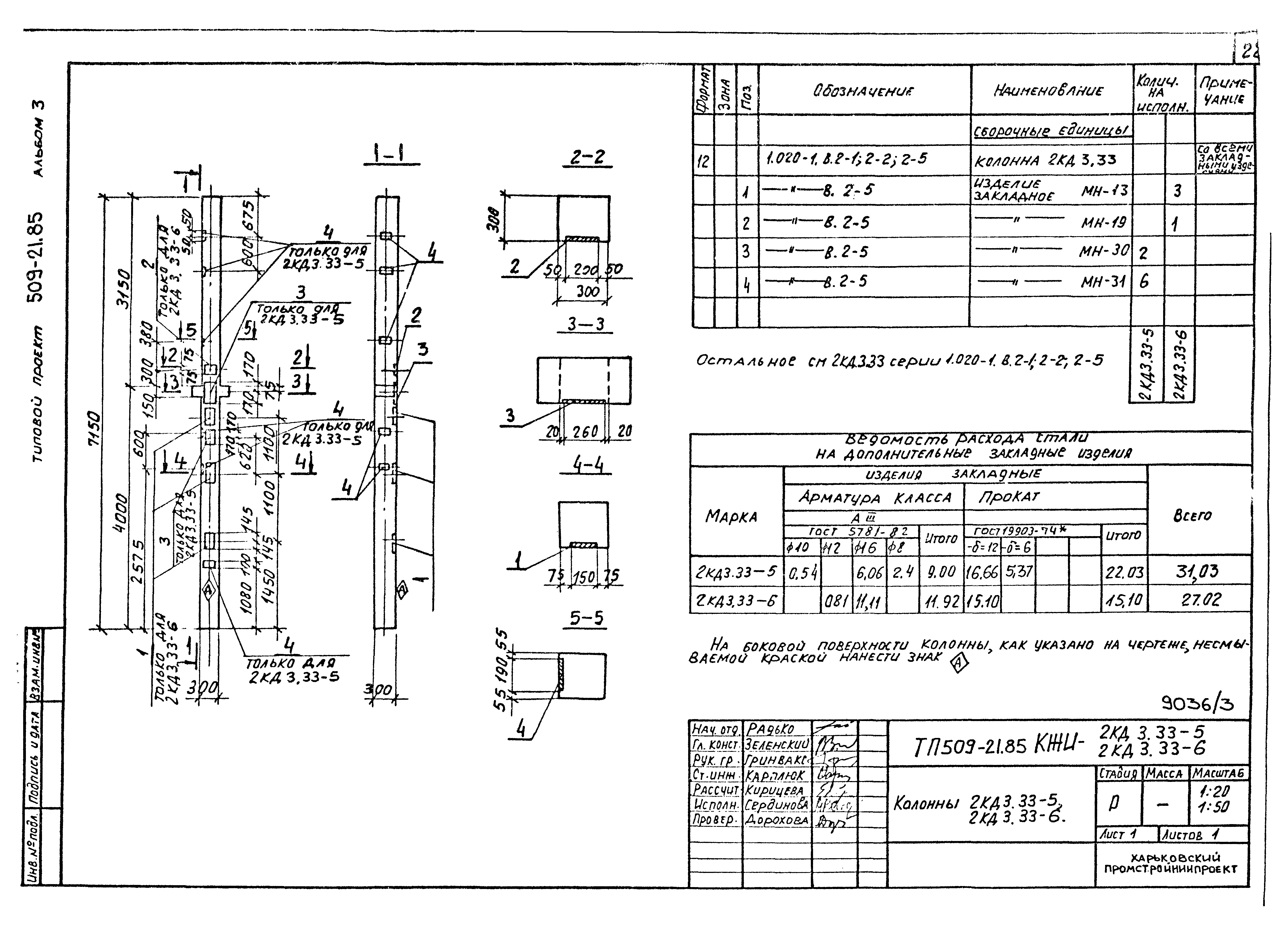 Типовой проект 509-21.85
