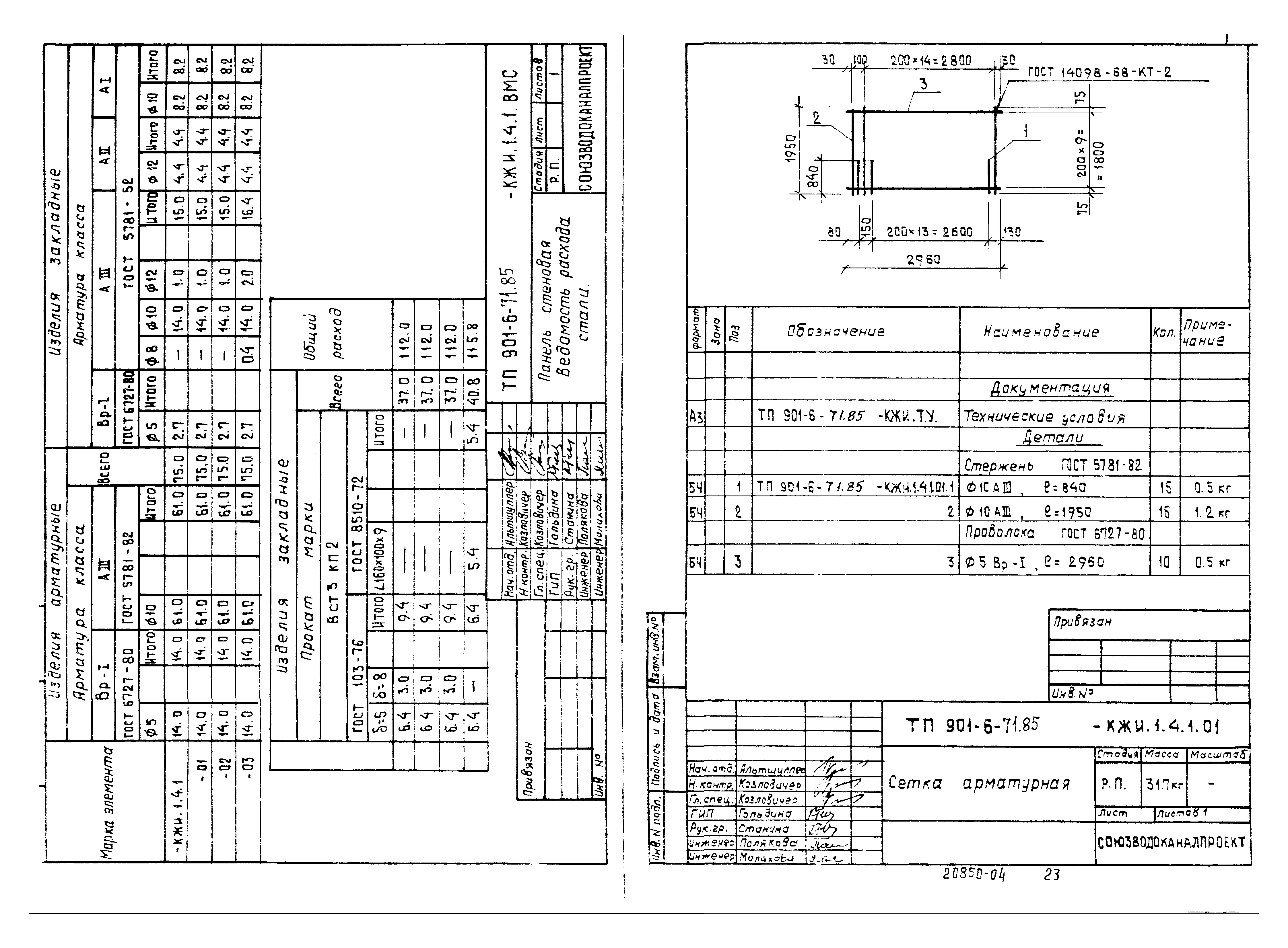 Типовой проект 901-6-71.85