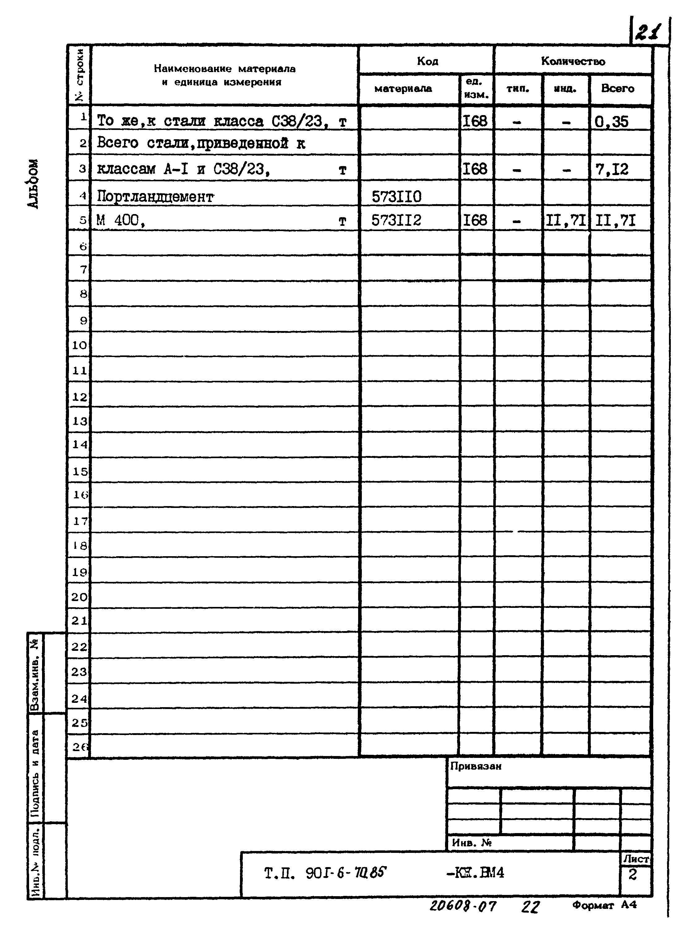 Типовой проект 901-6-70.85