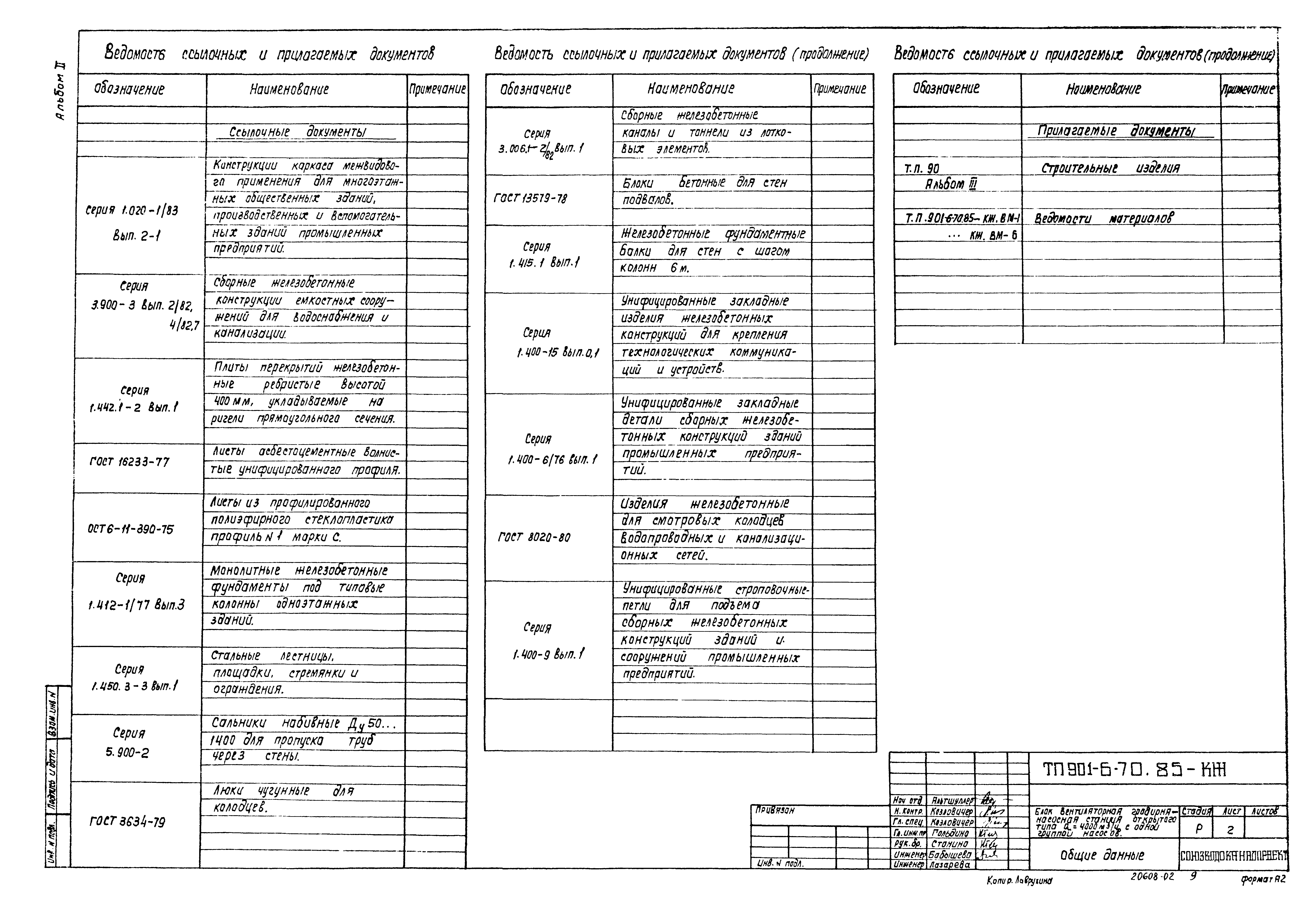 Типовой проект 901-6-70.85