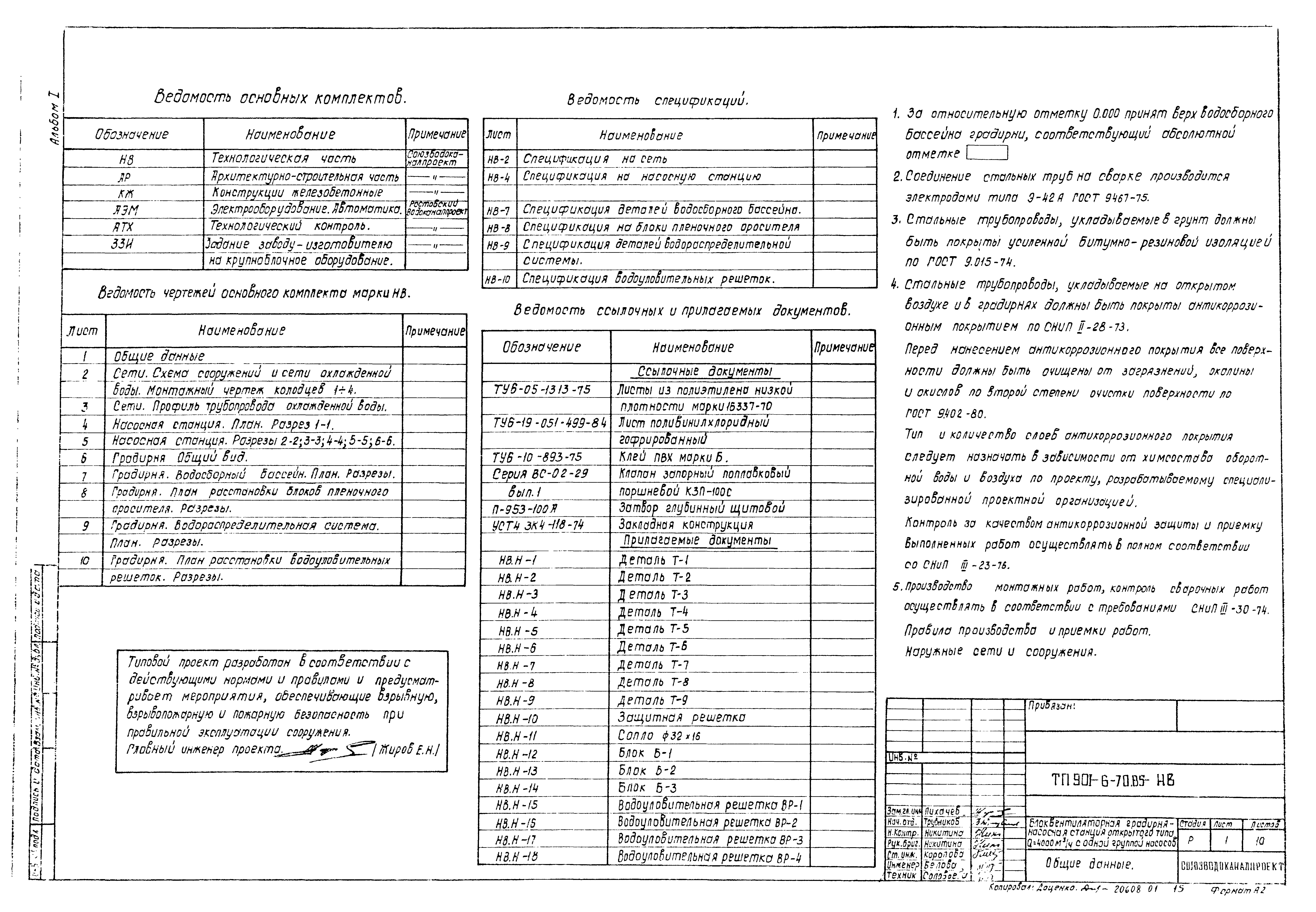 Типовой проект 901-6-70.85