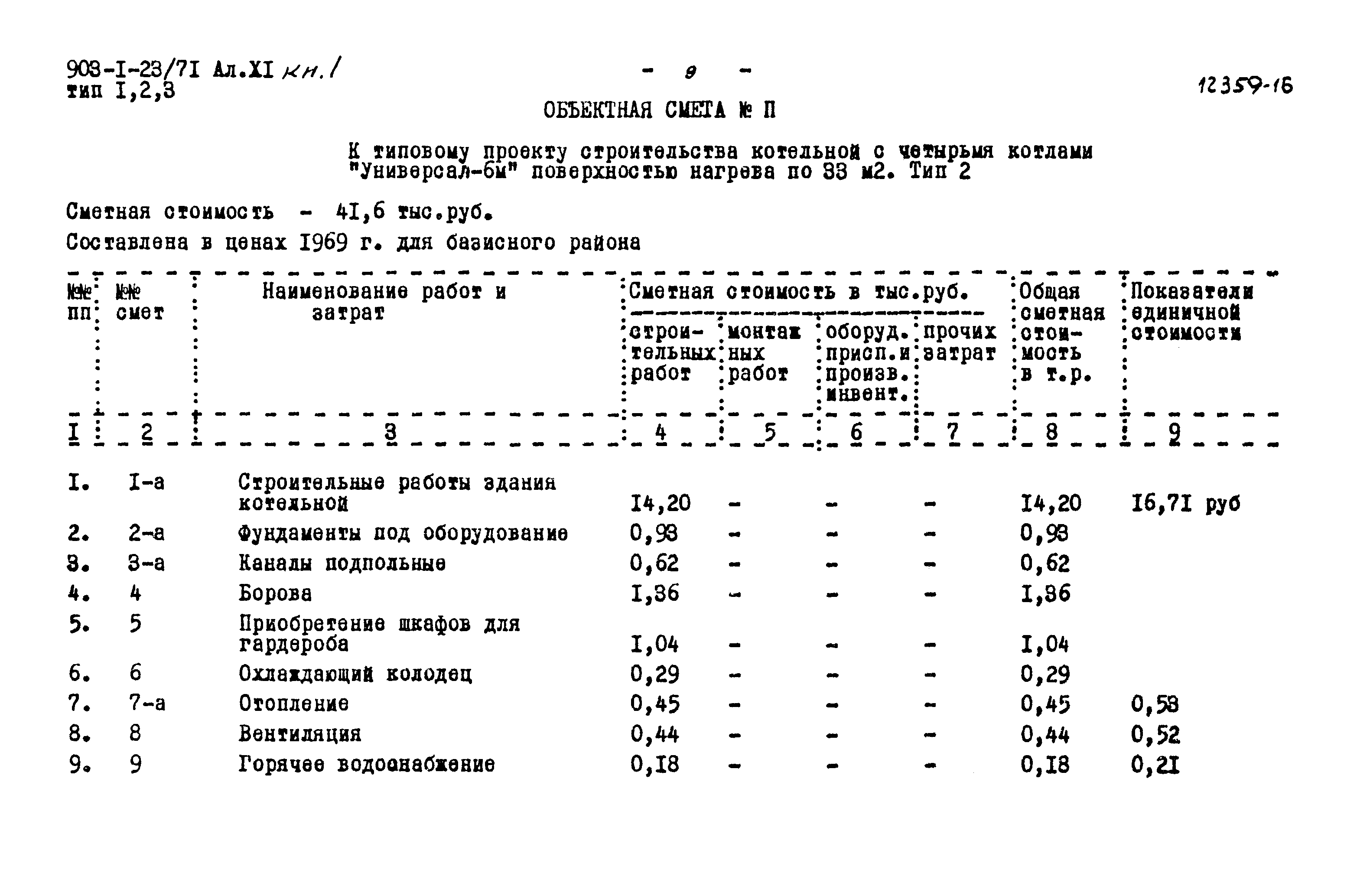 Типовой проект 903-1-23/71