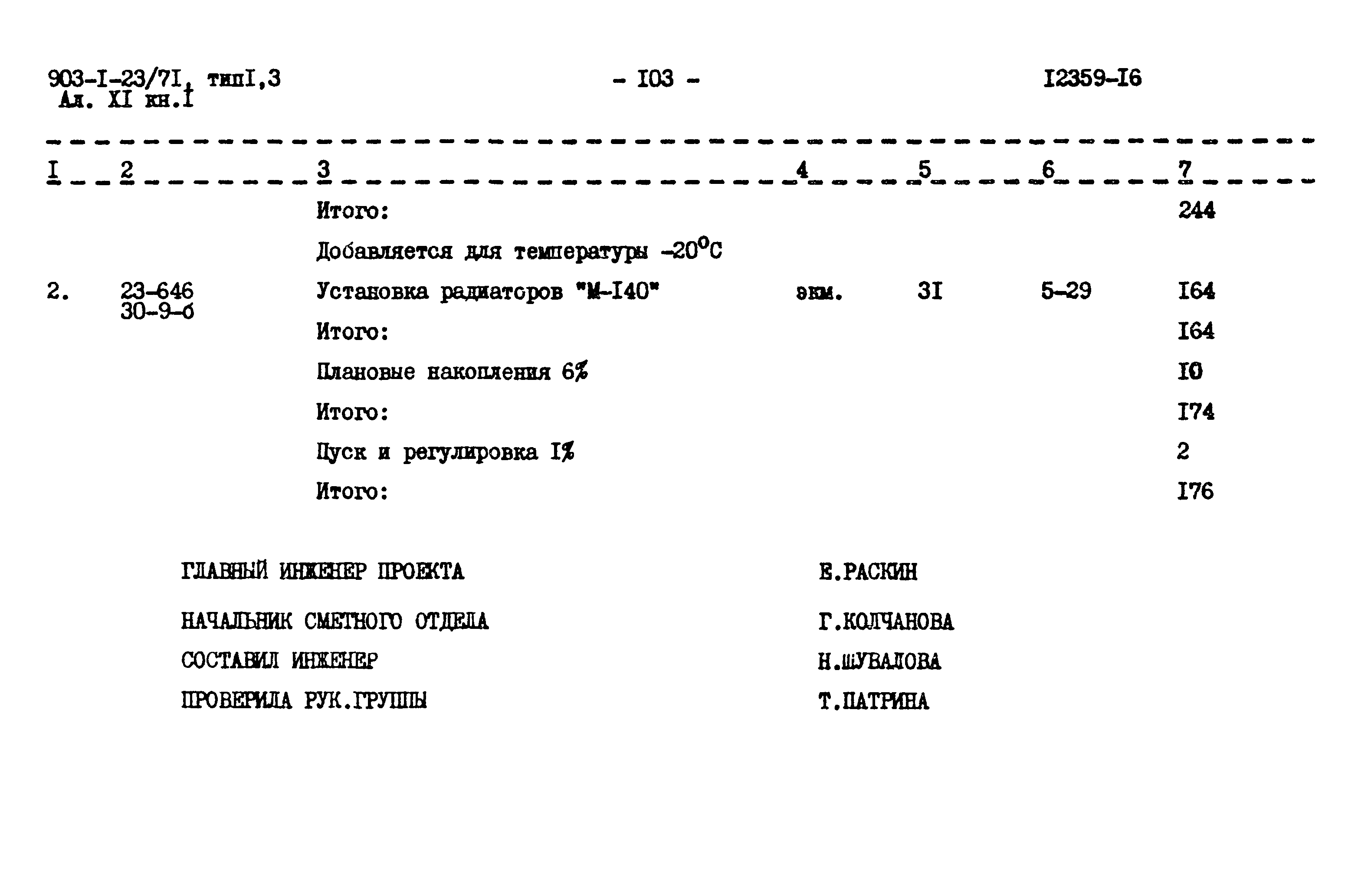Типовой проект 903-1-23/71