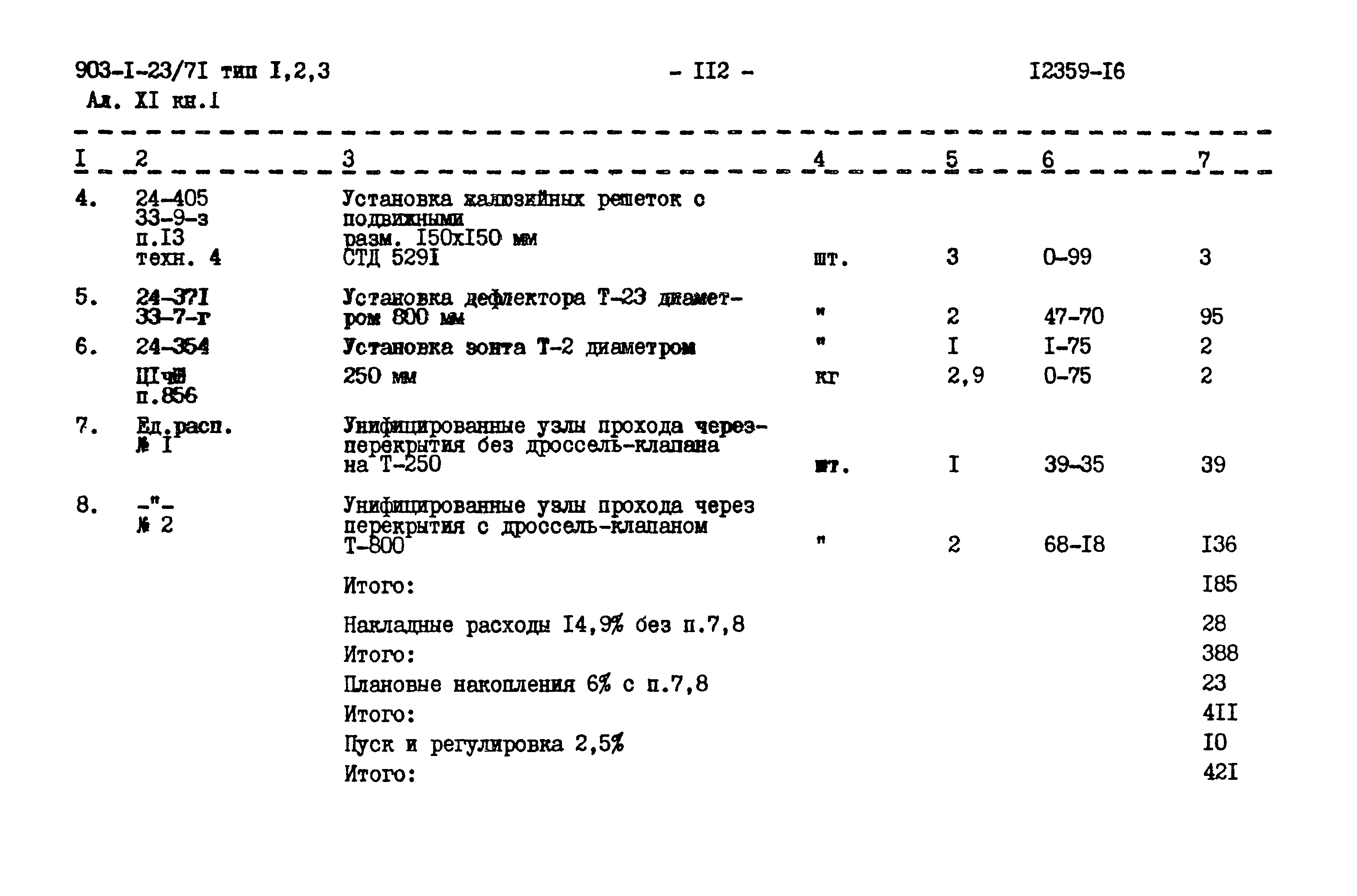 Типовой проект 903-1-23/71