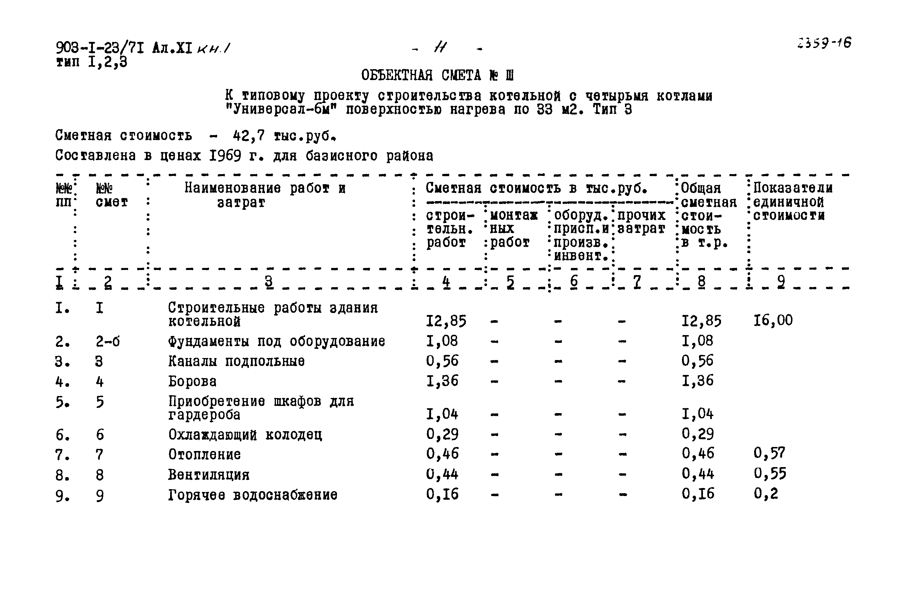 Типовой проект 903-1-23/71