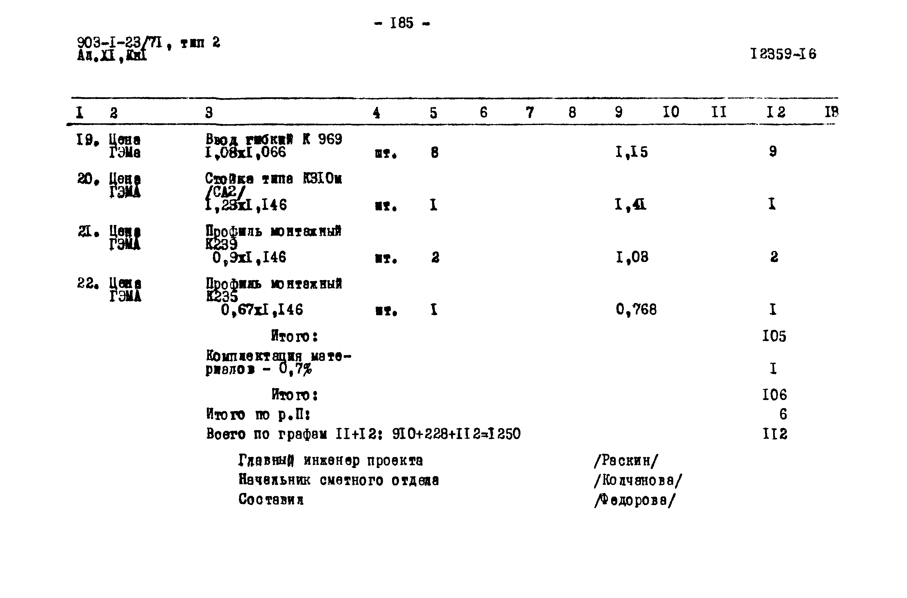Типовой проект 903-1-23/71