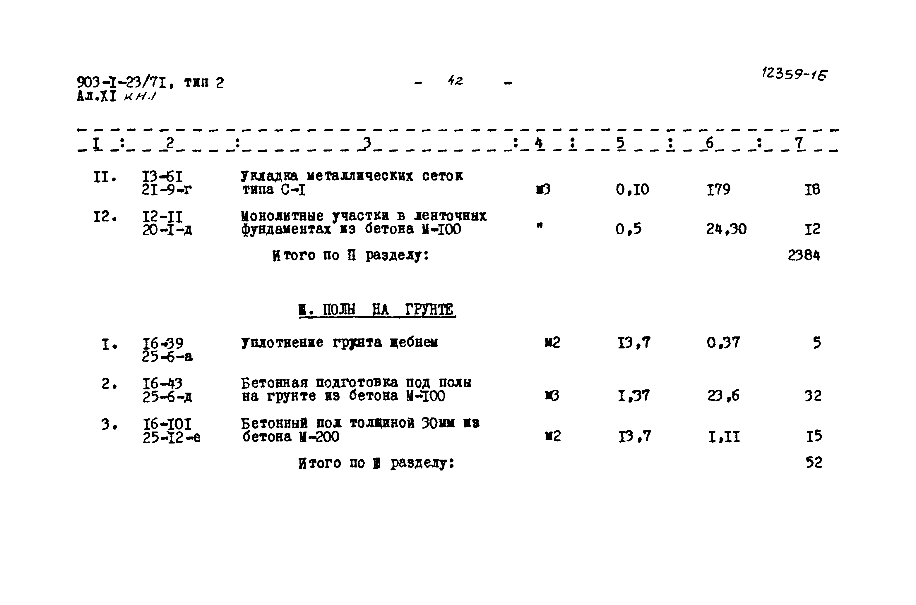 Типовой проект 903-1-23/71