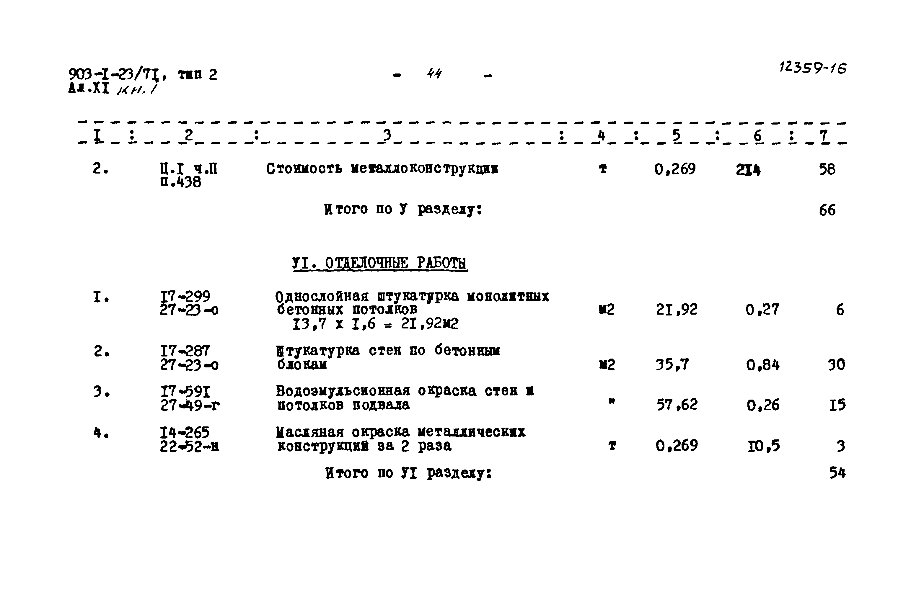 Типовой проект 903-1-23/71