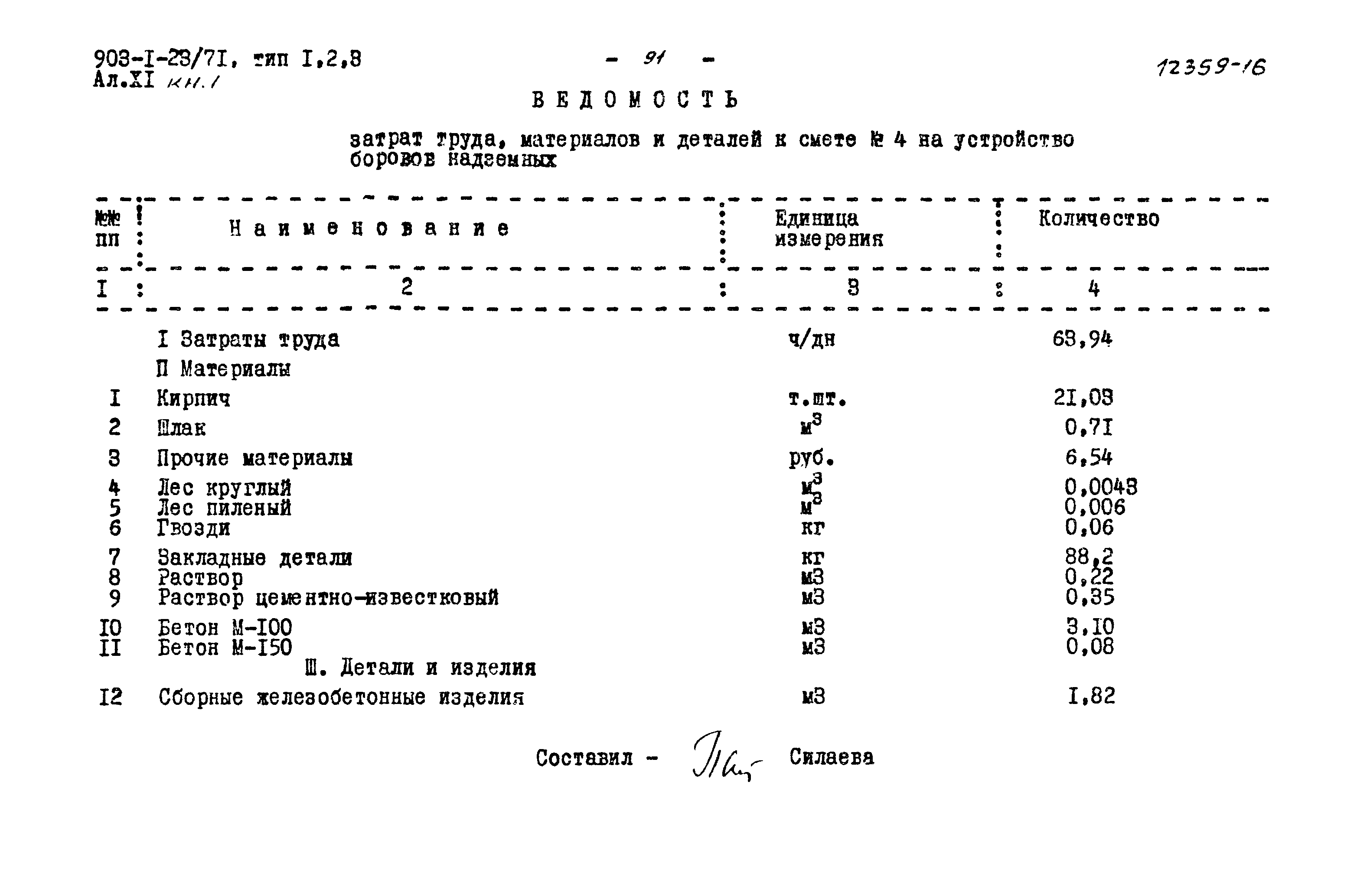 Типовой проект 903-1-23/71