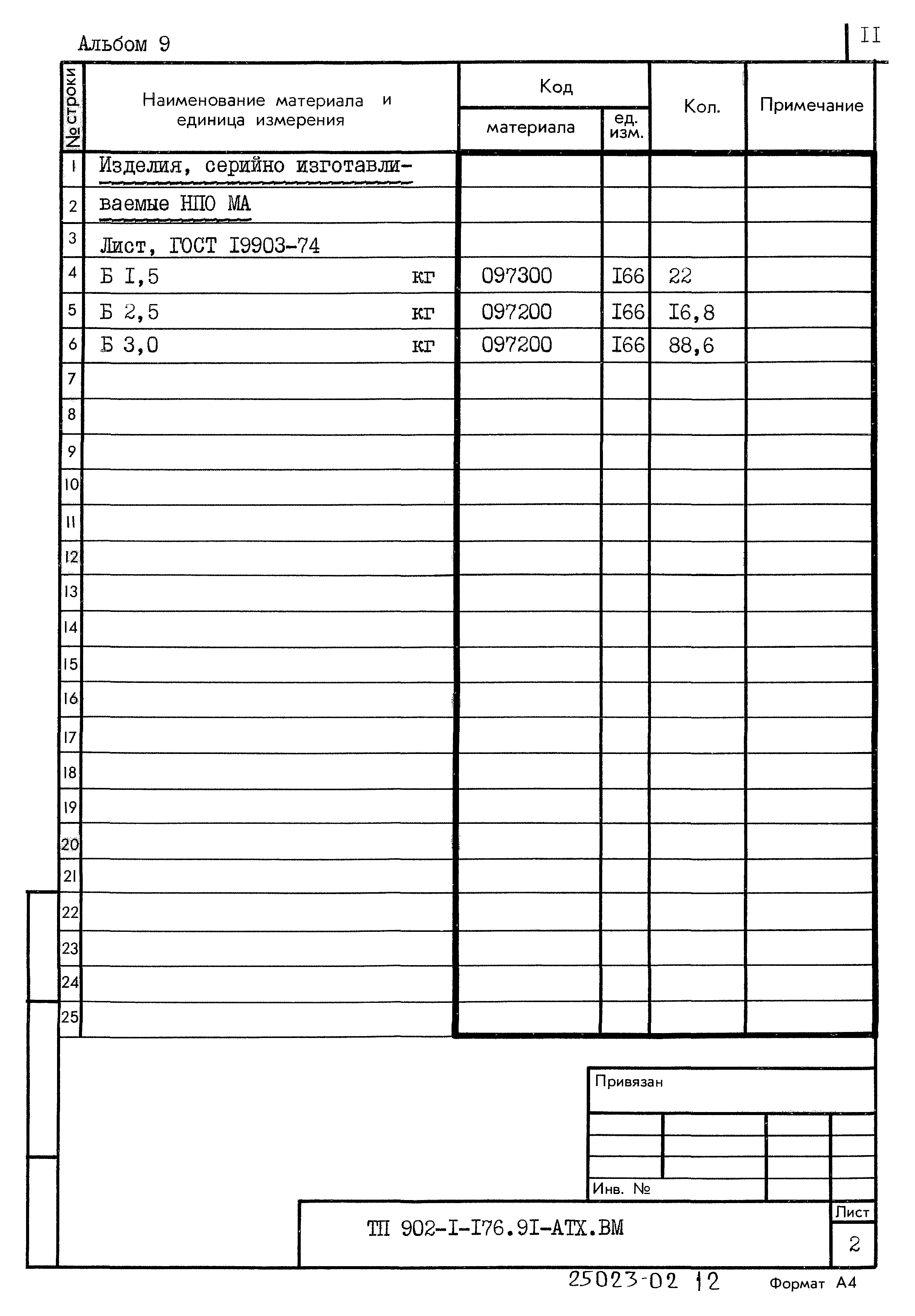 Типовой проект 902-1-176.91
