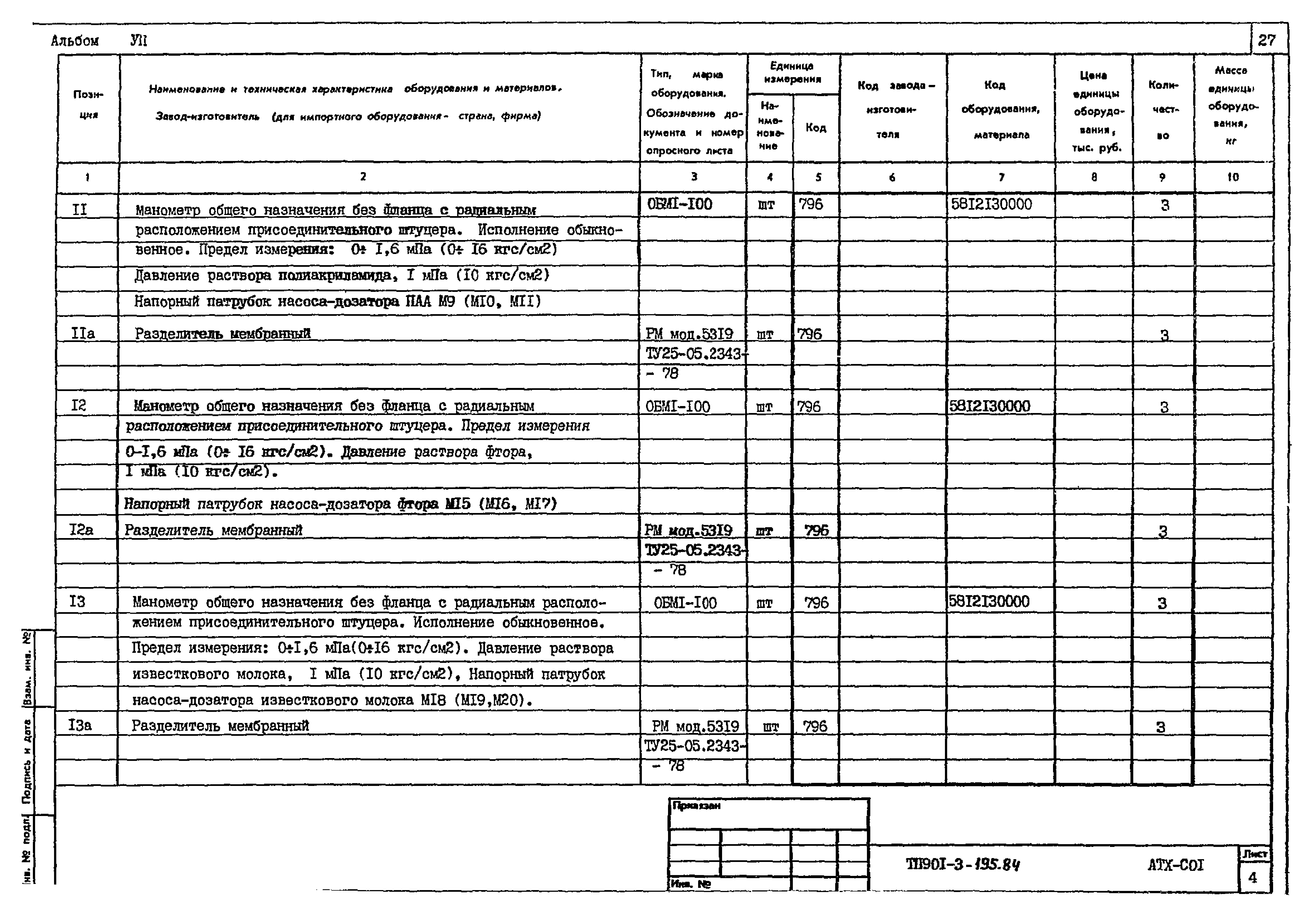 Типовой проект 901-3-195.84