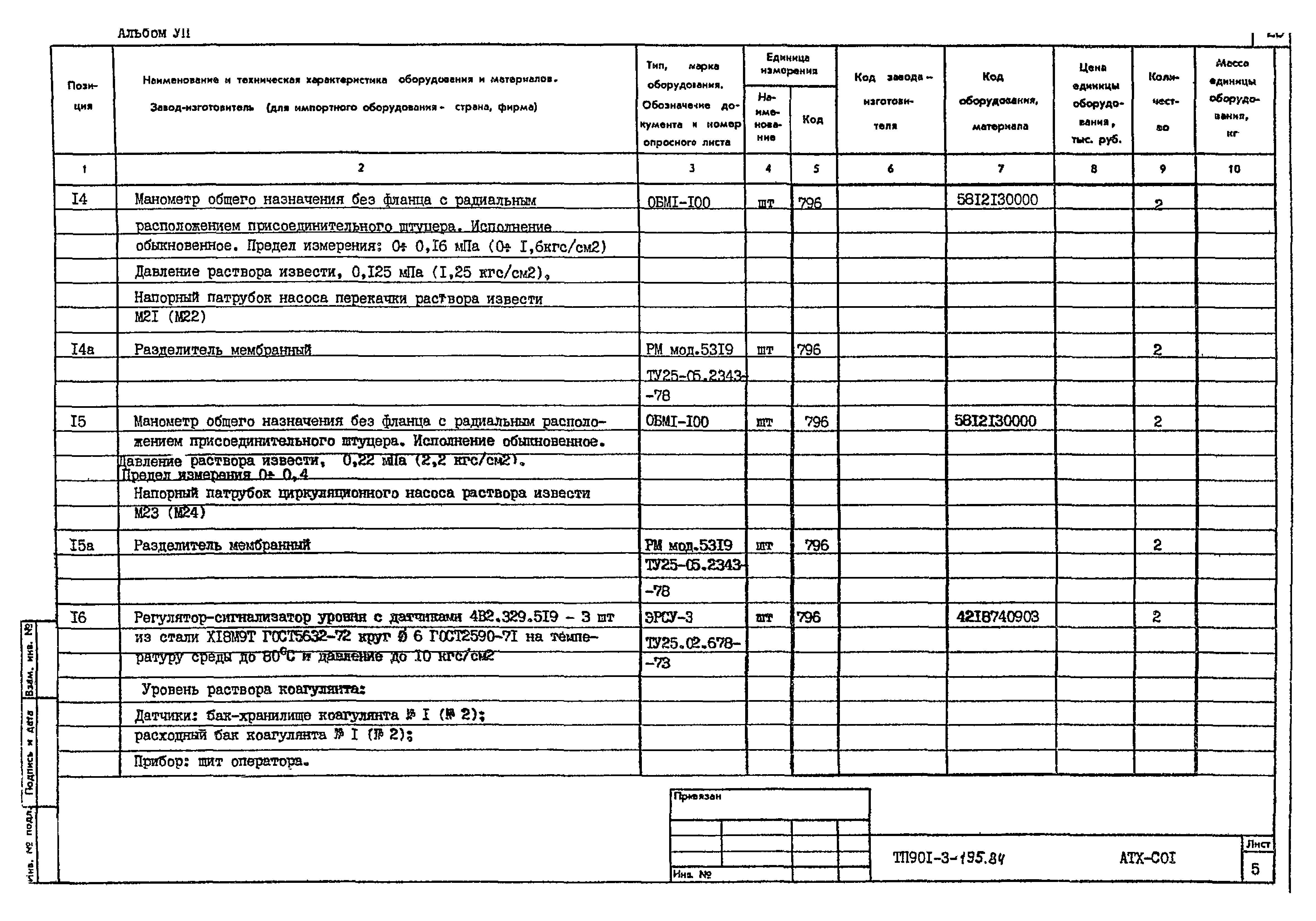 Типовой проект 901-3-195.84